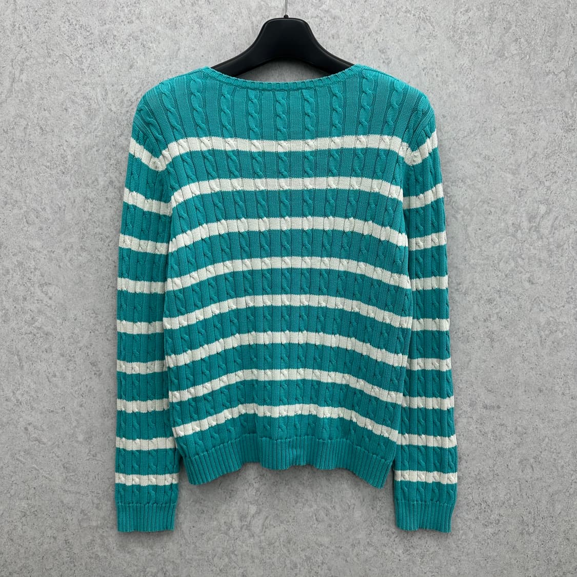 105 폴로 로렌 랄프로렌 남자 브이넥 꽈배기 숏 니트 상품이미지2