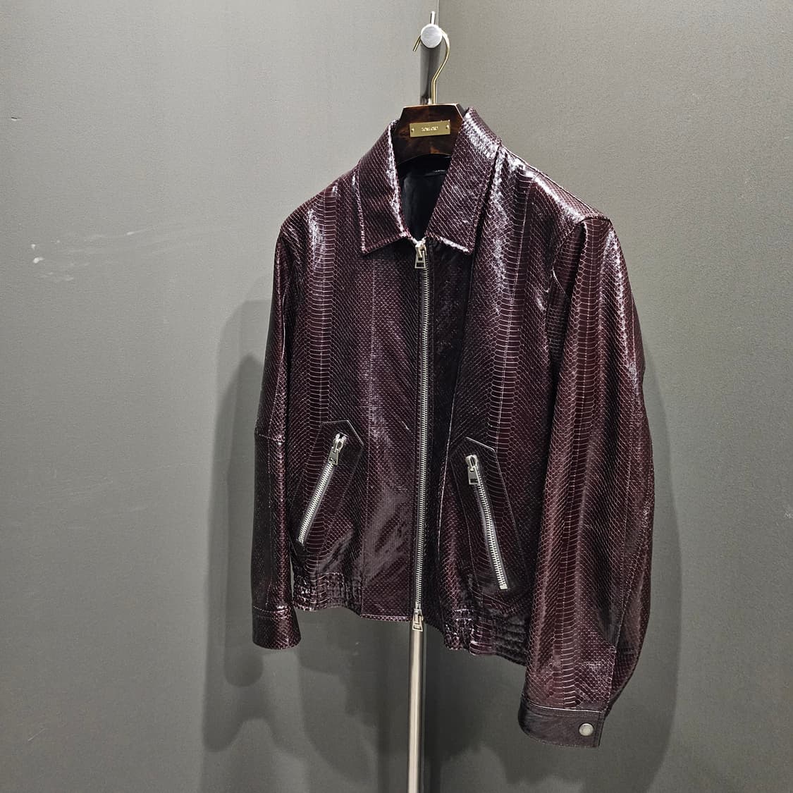 (국내1피스)톰포드 스네이크 런웨이 가죽자켓 상품이미지2