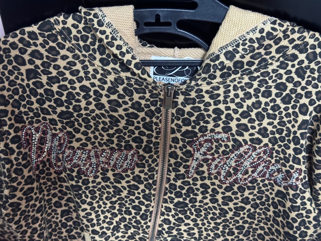 플리즈노팔로우 레오파드 집업 상품이미지2