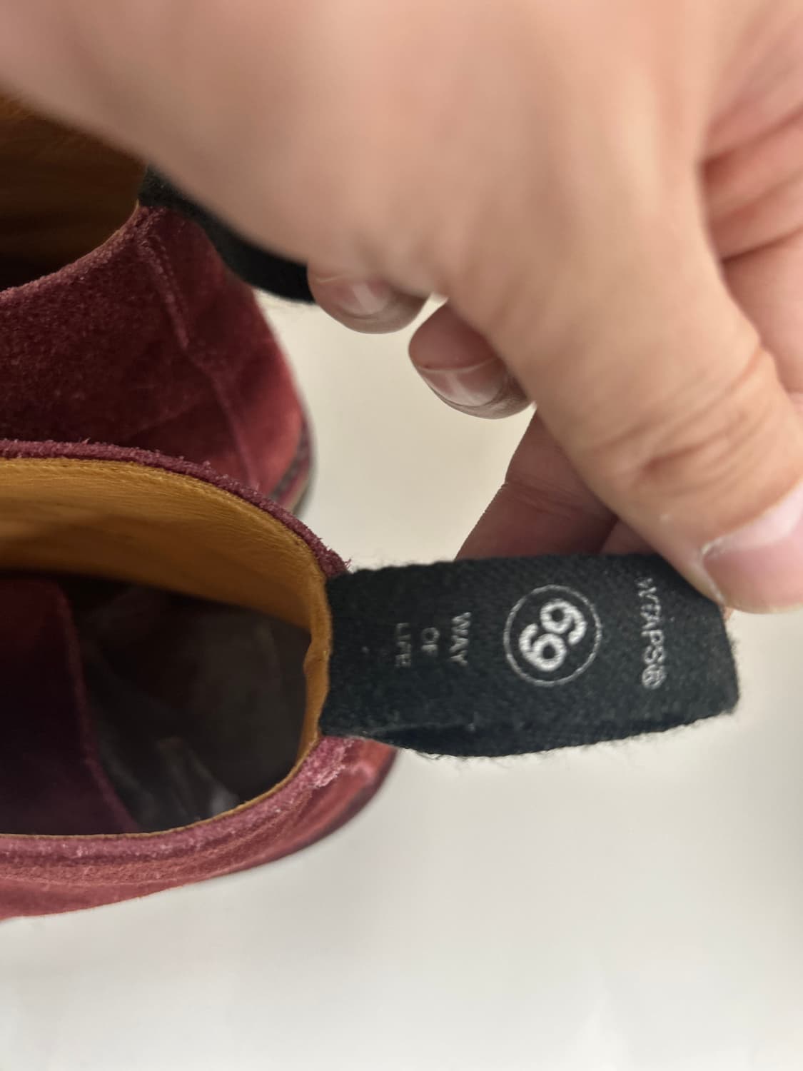 더블탭스 WTAPS 버건디 크레페솔 데저트 부츠 9 상품이미지4