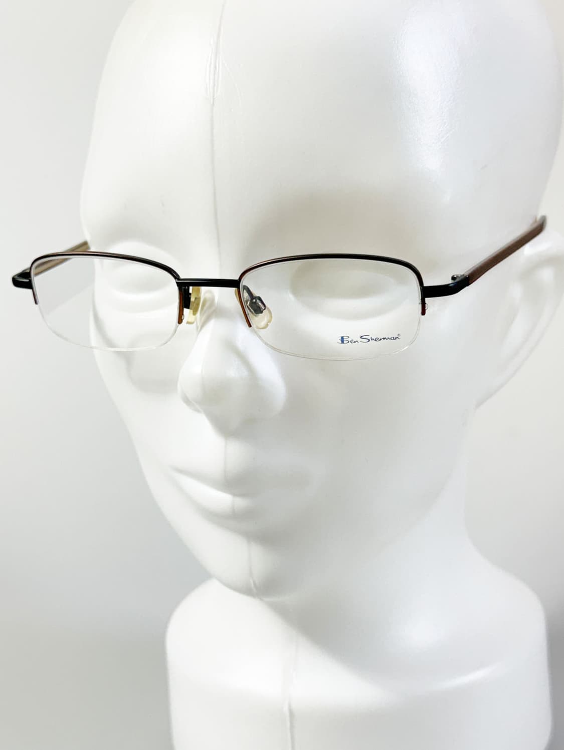 BEN SHERMAN 반무테 스퀘어 메탈 빈티지 안경 상품이미지8