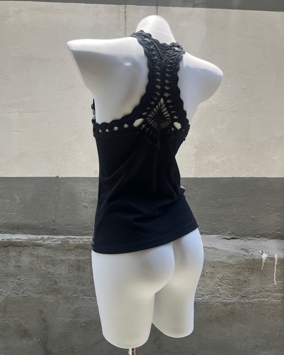 Boho Crochet Back Halter Top 상품이미지2