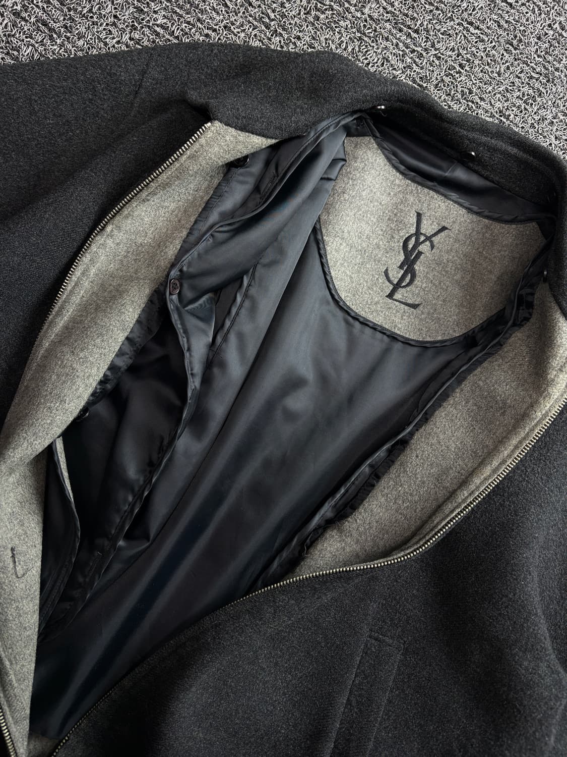 90s YSL 입생로랑 울 해링턴 자켓 3750 상품이미지4