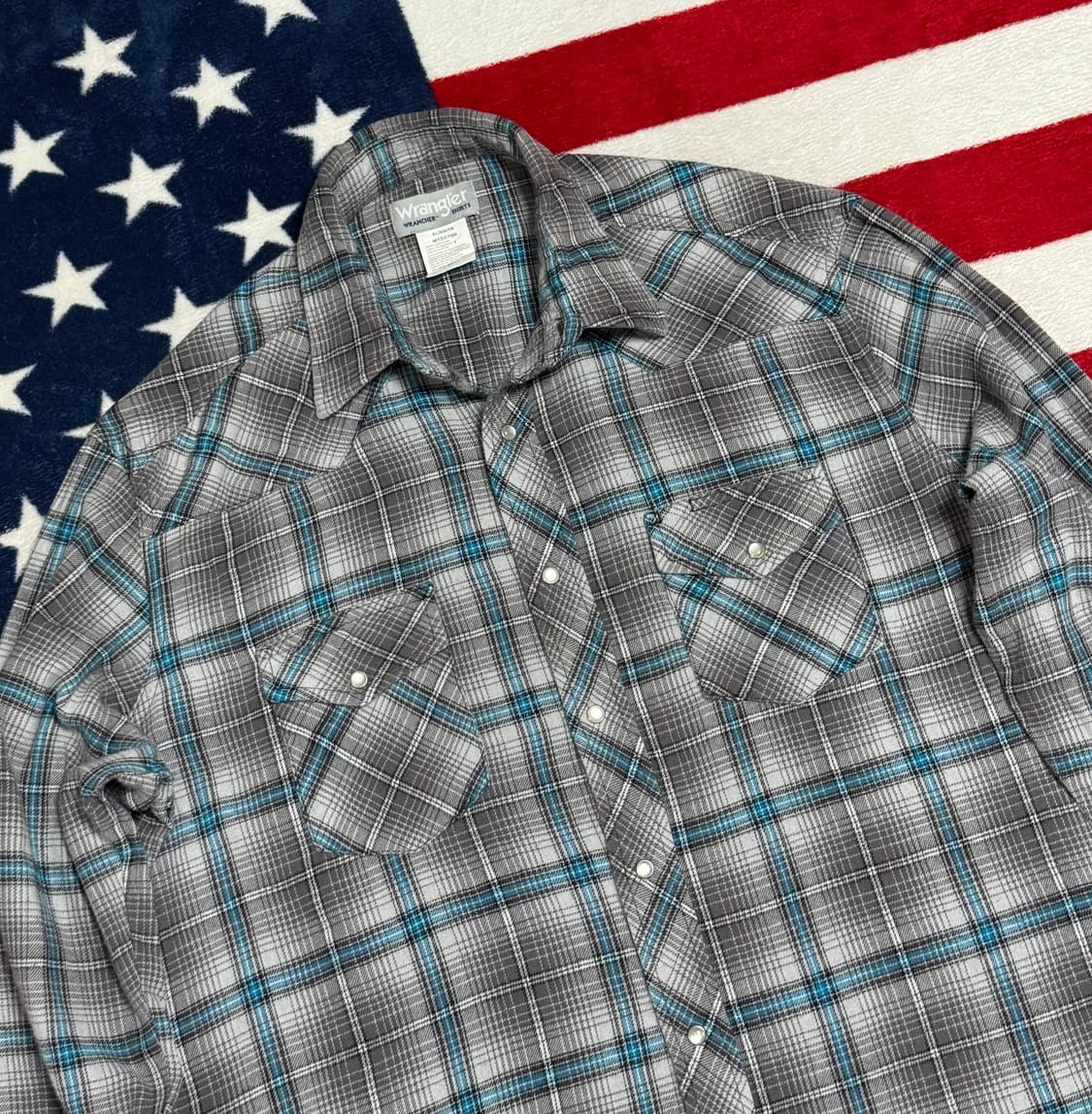 랭글러웨스턴셔츠 Wrangler westernshirt 플란넬셔츠 빈티지 상품이미지4