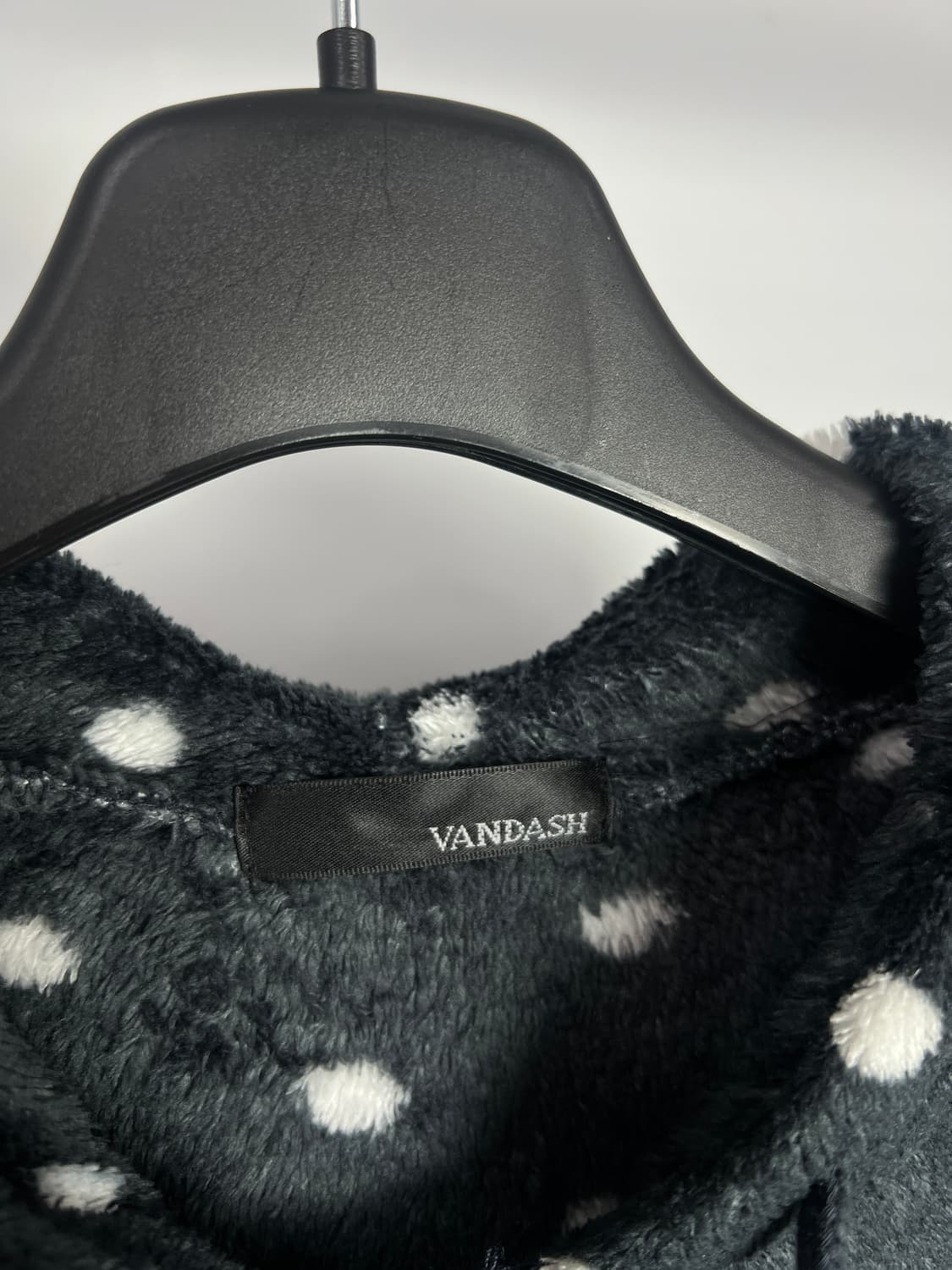 VANDASH 도트 플리스 후드 집업 상품이미지3