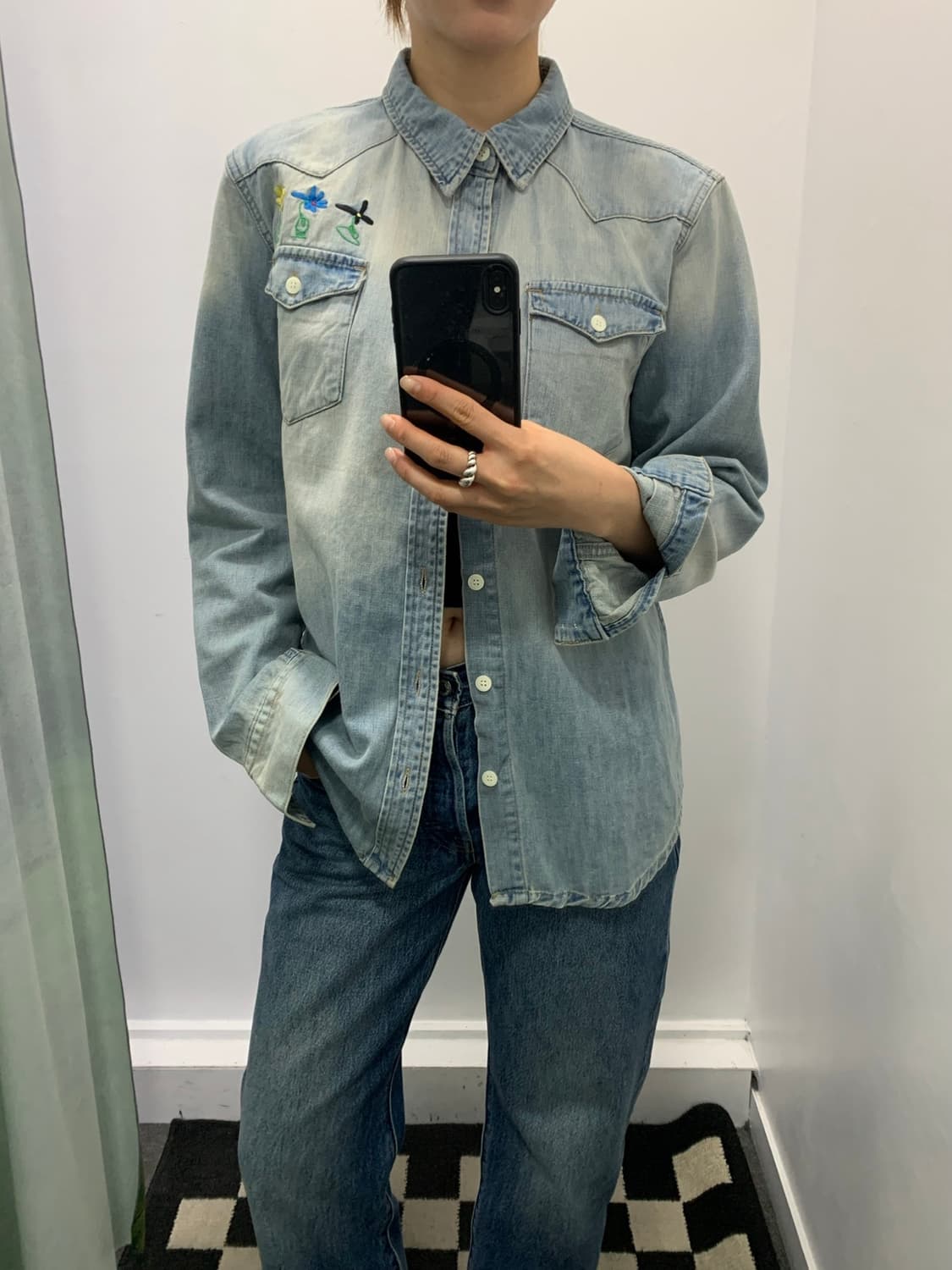 더뮤지엄비지터 데님 셔츠 상품이미지6