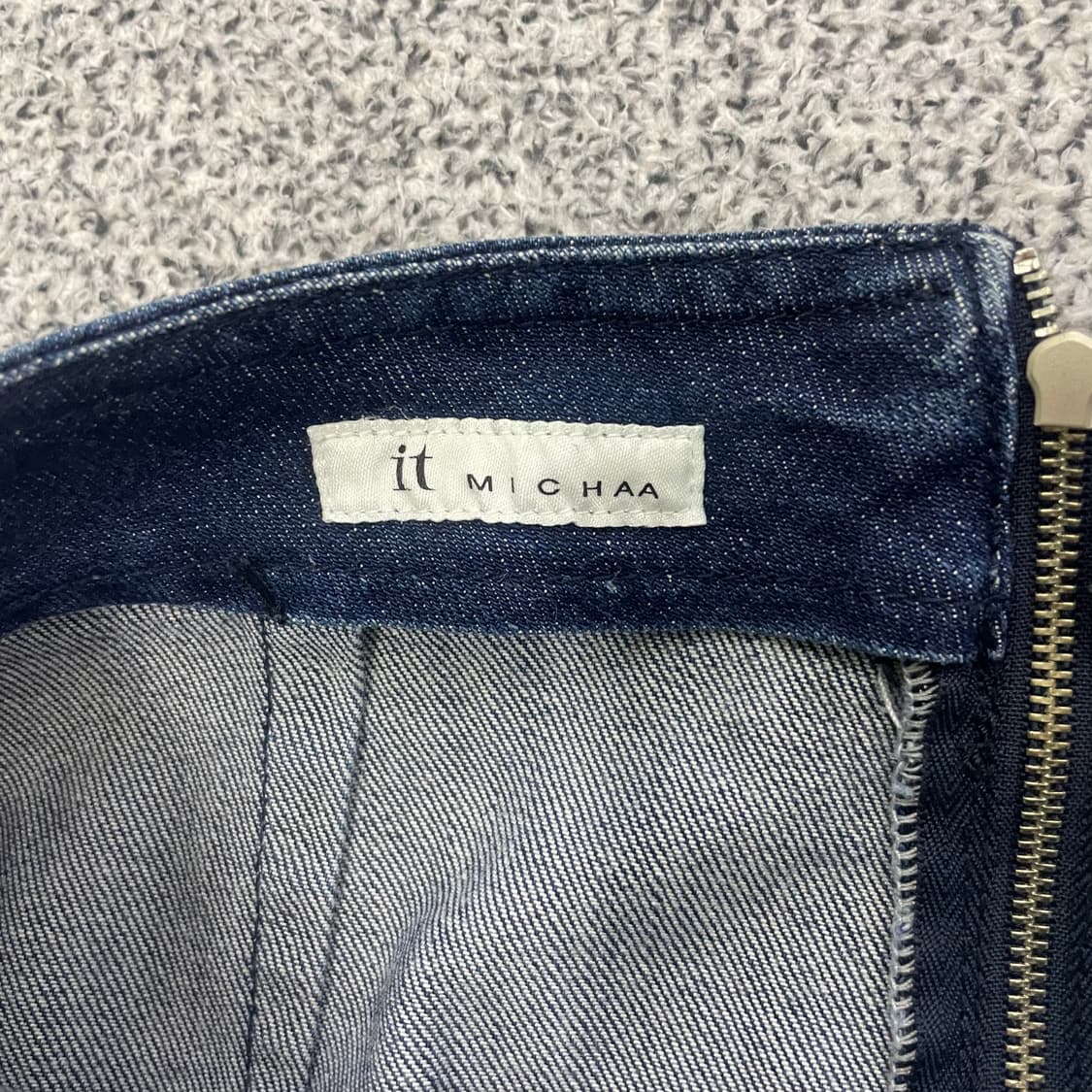 70 잇미샤 반에이크 데님 스커트 0210S 상품이미지2