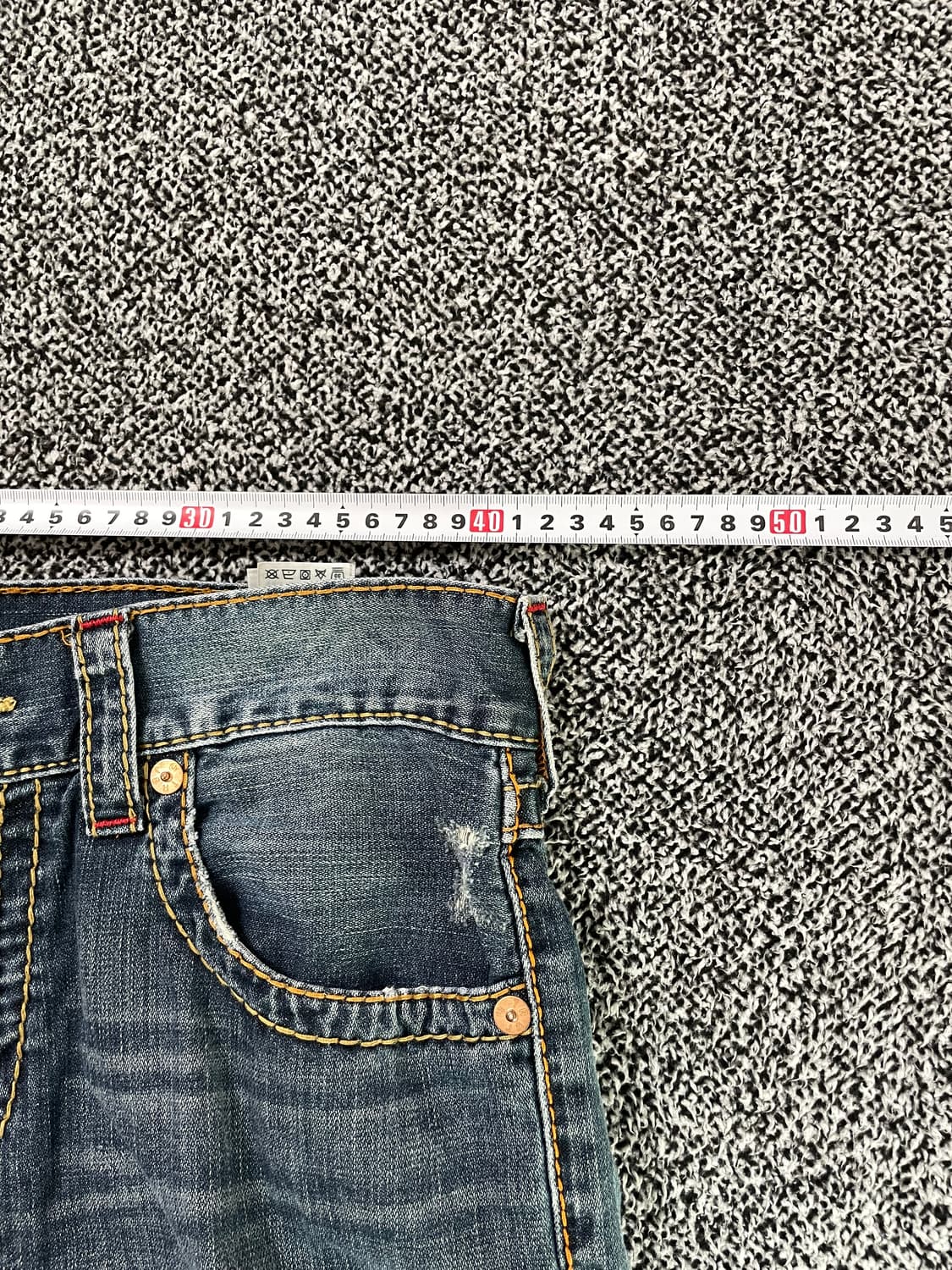 빈티지9. 트루릴리젼 레인보우 조이 로우라이즈 데님 팬츠 청바지 Y2K 상품이미지5