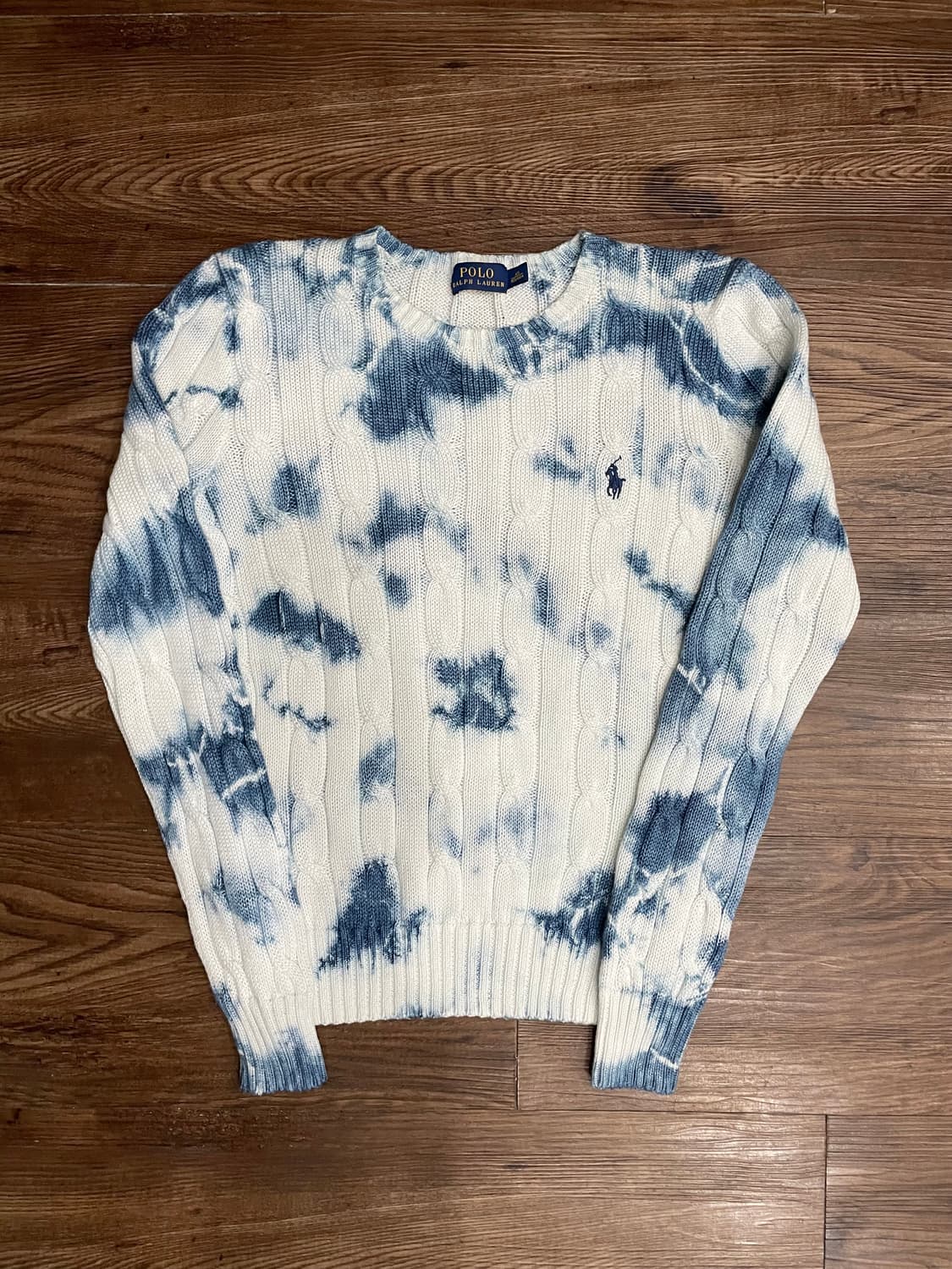 폴로 랄프로렌 타이다이 케이블 니트 코튼 스웨터 상품이미지1