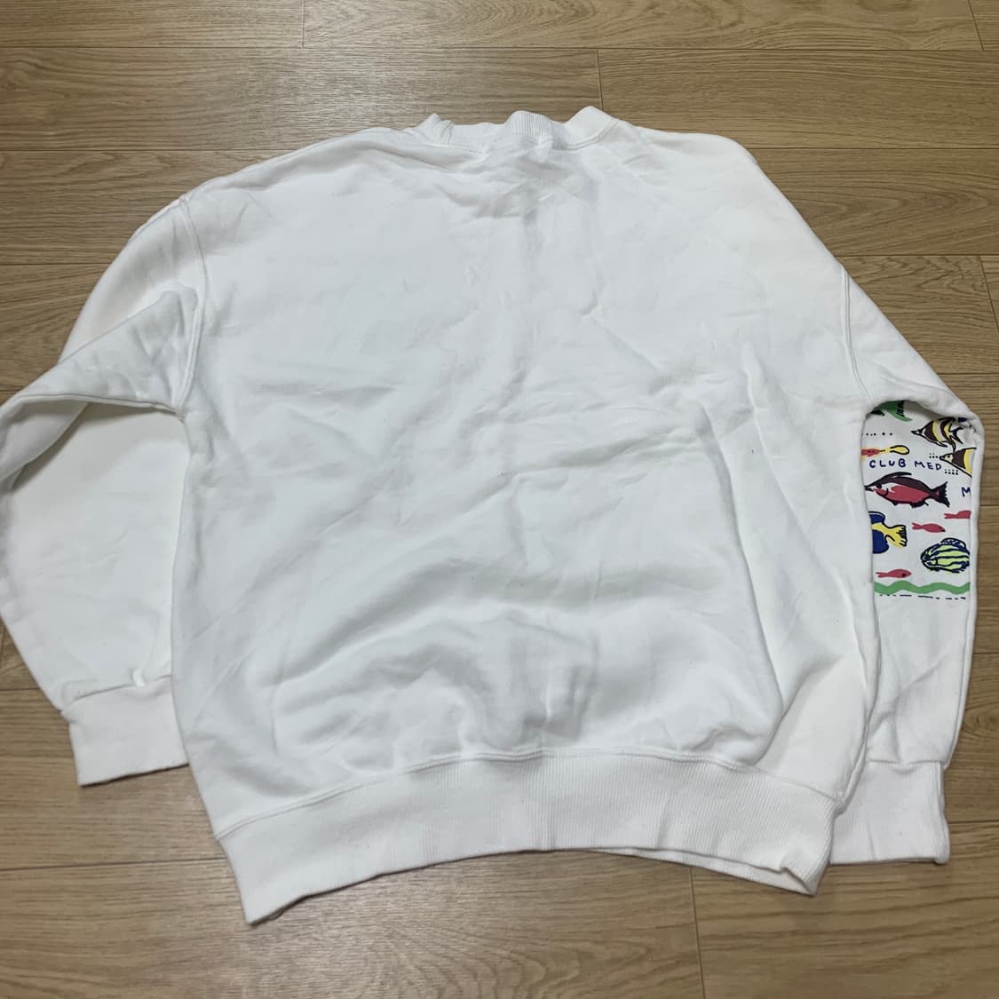 M)Club Med 90s 일본산 물고기 맨투맨 상품이미지2