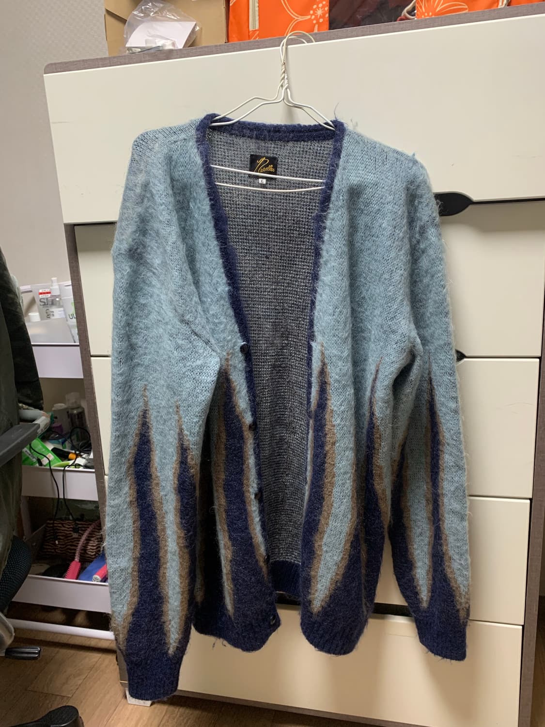 니들스 모헤어 플레임 가디건 L 상품이미지1