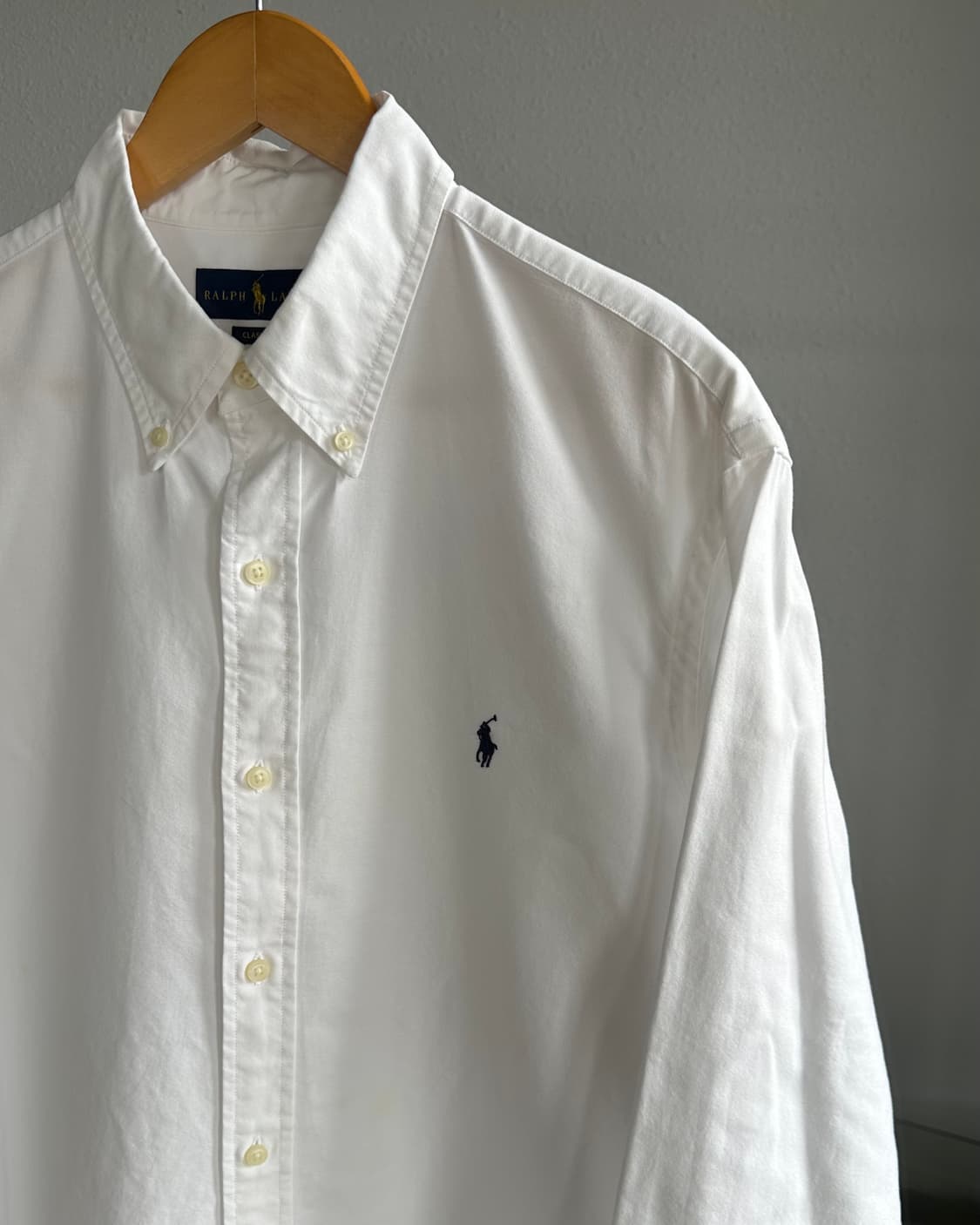 [L-XL]폴로 랄프로렌 클래식핏 화이트 옥스포드 셔츠 상품이미지5