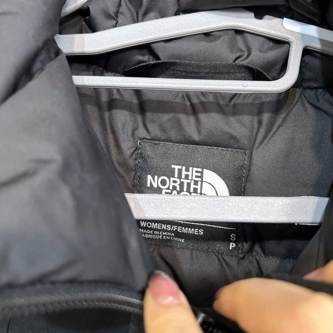 노스페이스 여성 구스다운 롱패딩 M 블랙 정품 상품이미지2