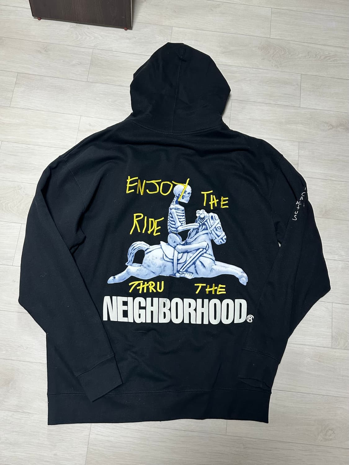 네이버후드 x 트레비스스캇 후드 블랙 XL 상품이미지2