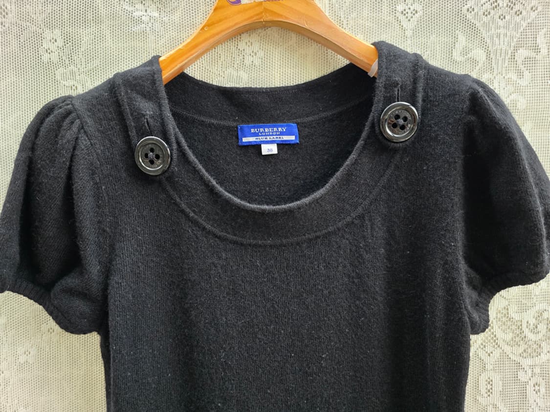 버버리 블루 라벨 반팔니트 케시미어 혼방 상품이미지2