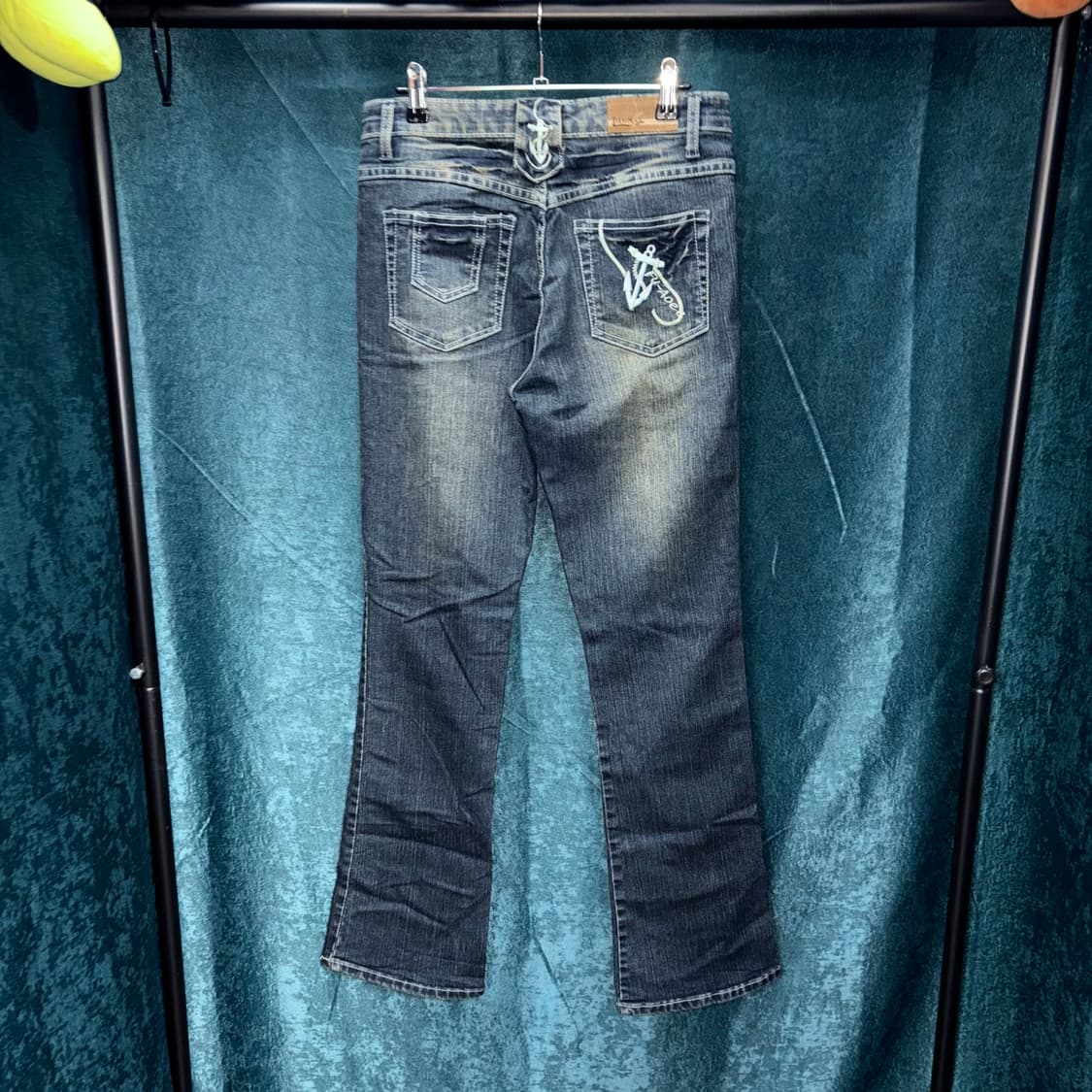 (29) 빈티지 자수 커스텀 레이디 부츠컷 데님 팬츠 상품이미지3