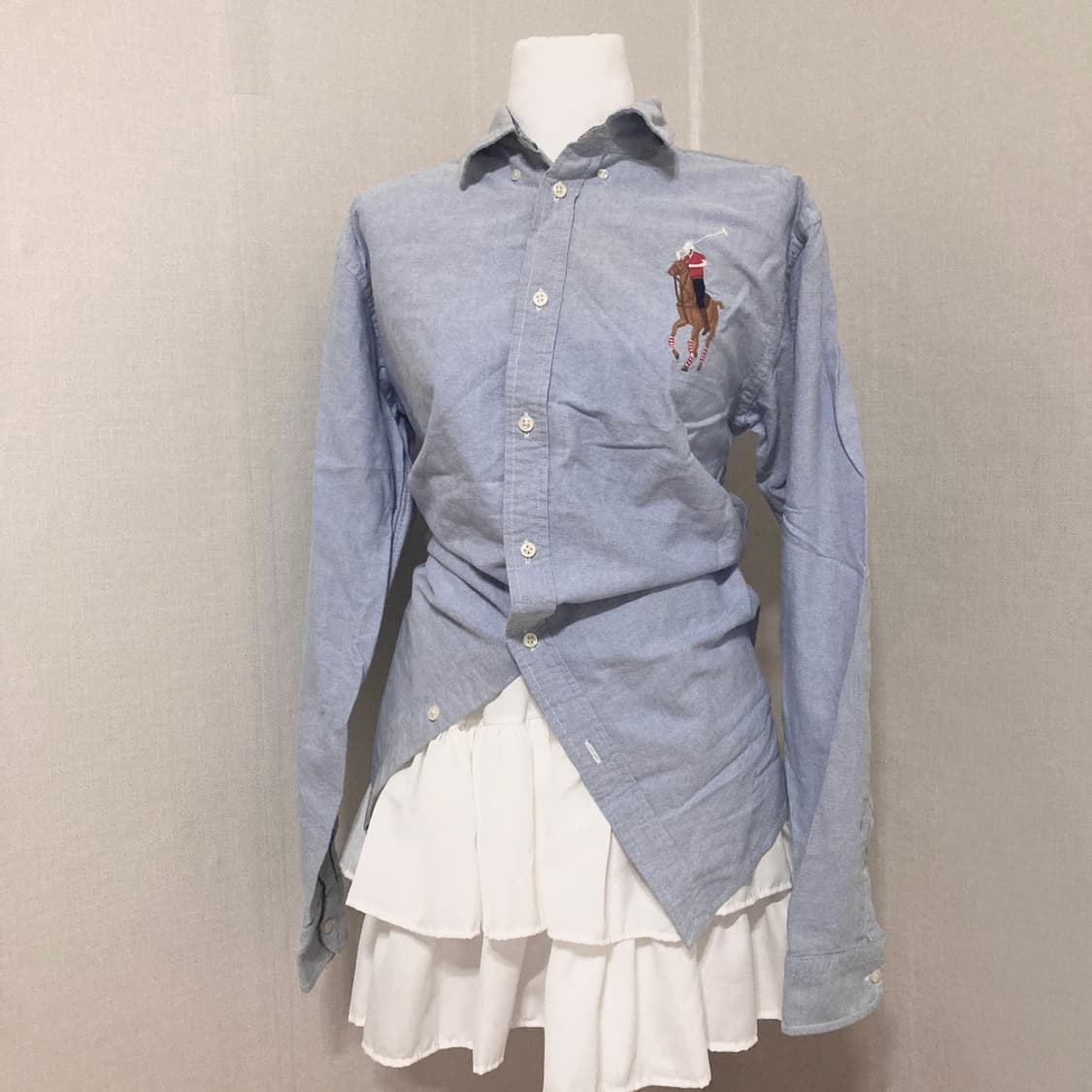폴로 빅포니 청셔츠 M 상품이미지1