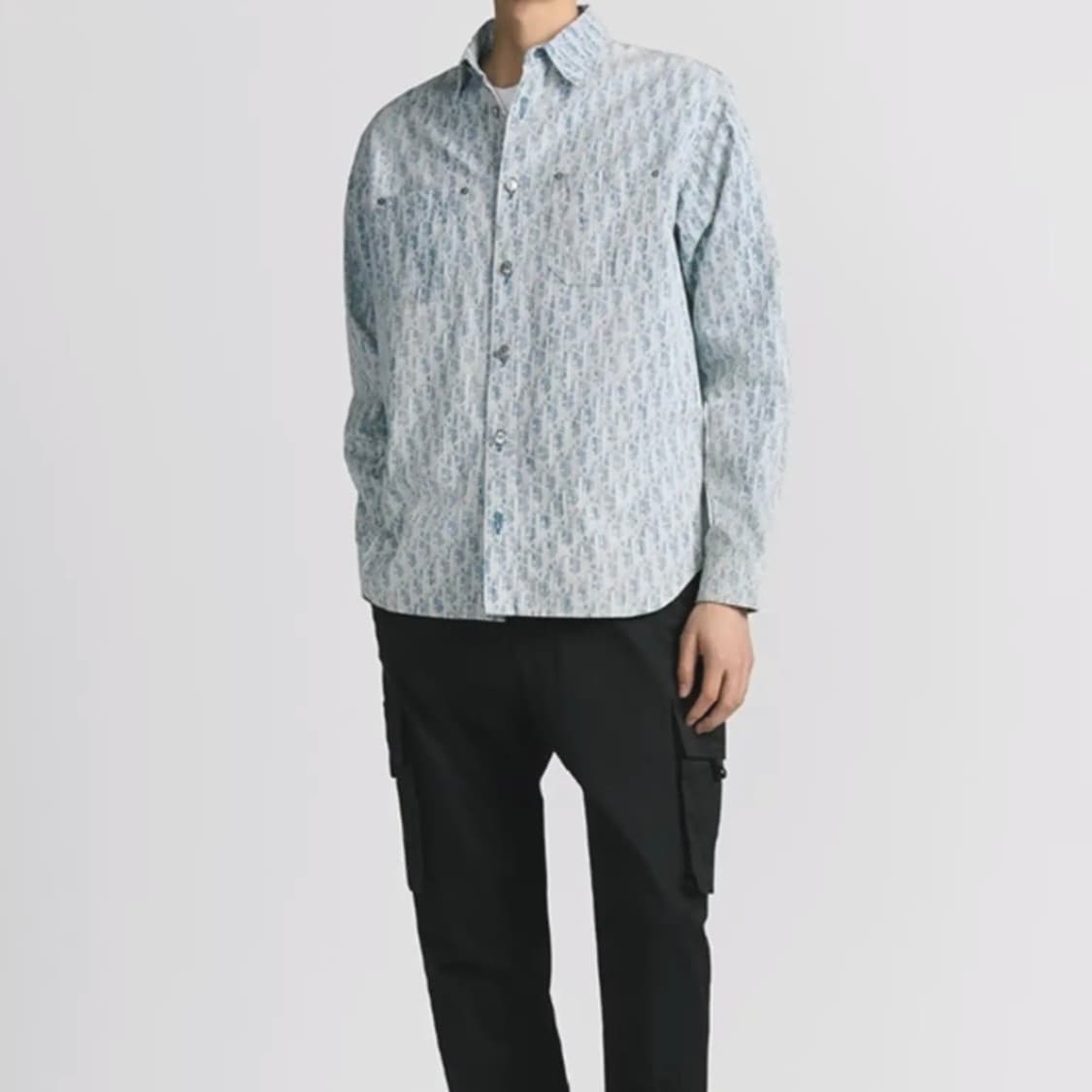 [S+급/42] 디올 오블리크 카스리 데님 오버셔츠 자켓 상품이미지7