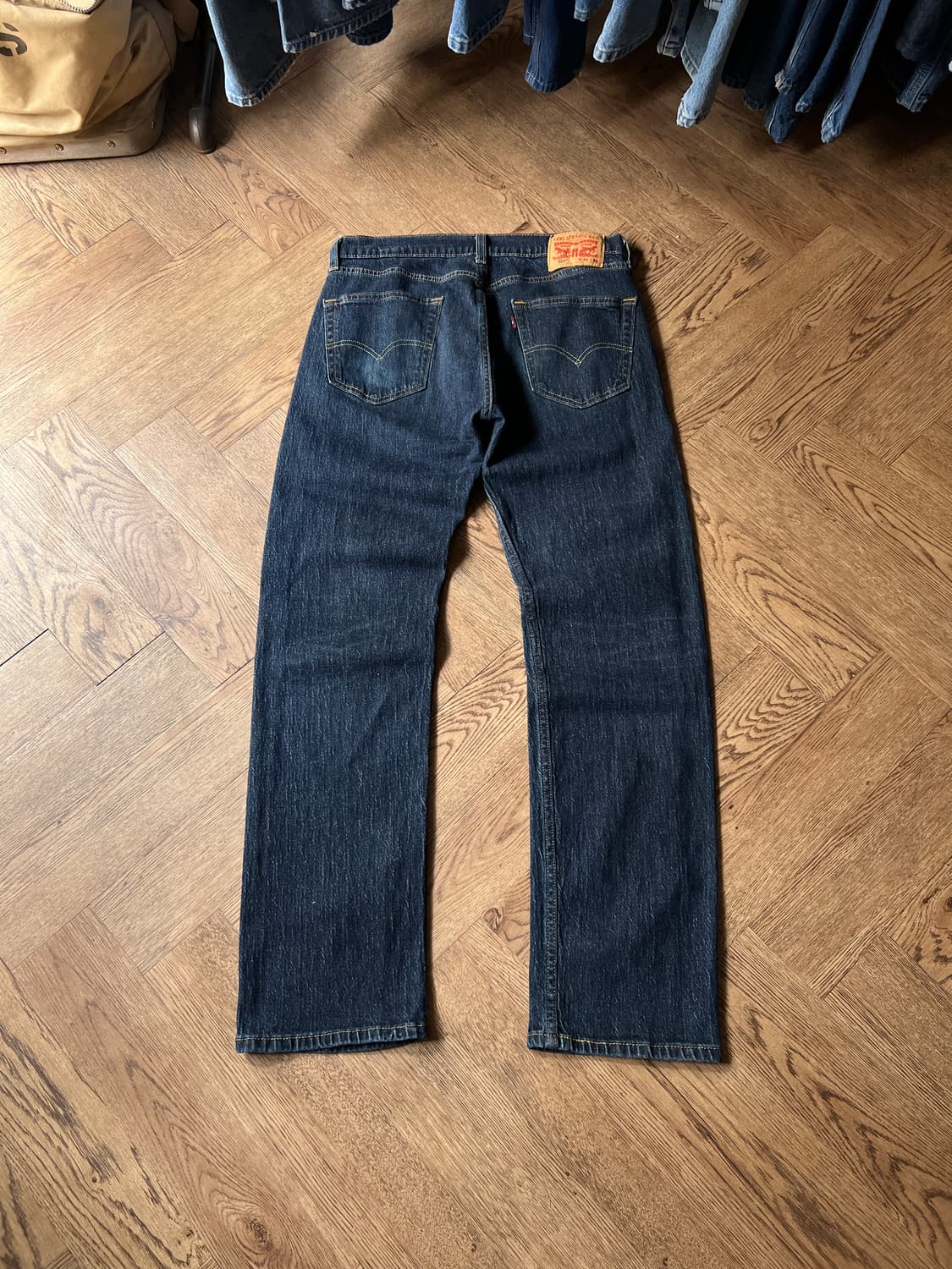 [32]리바이스 505 빈티지 워싱 스트레치 데님 팬츠 상품이미지2