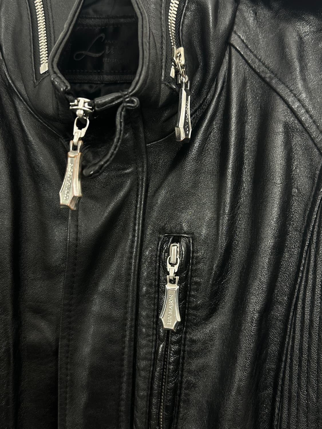 Luv maison Ribbed Panel Lambskin Leather 상품이미지8