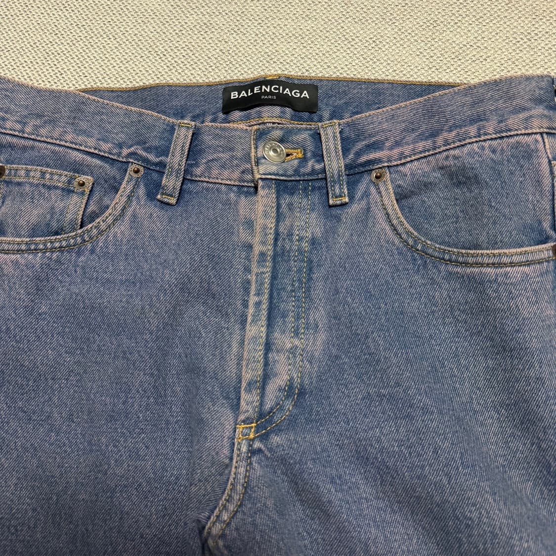 18ss 발렌시아가 핑크 중청 데님 팬츠 상품이미지3