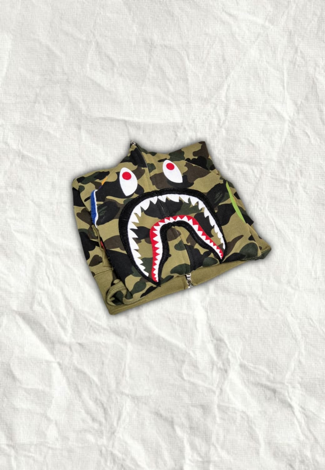 베이프 샤크 후드집업 녹계 상품이미지3