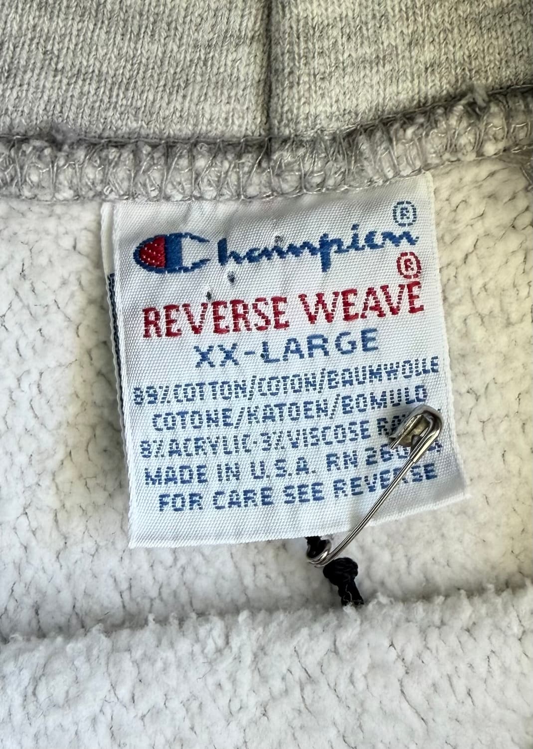 80s 빈티지 챔피언 리버스위브 스웻후드 XXL 상품이미지5
