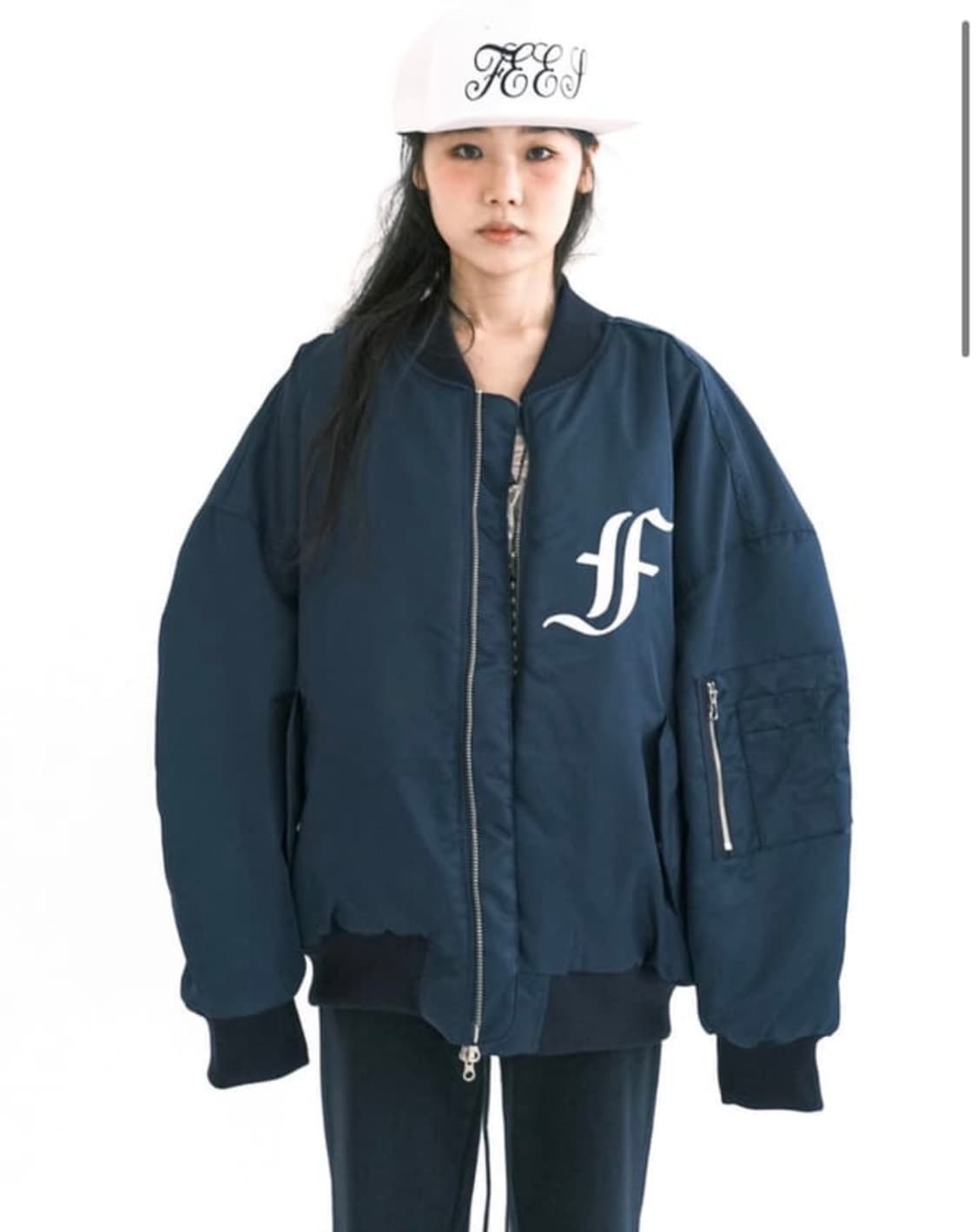 샵페어리 봄버 네이비 상품이미지1