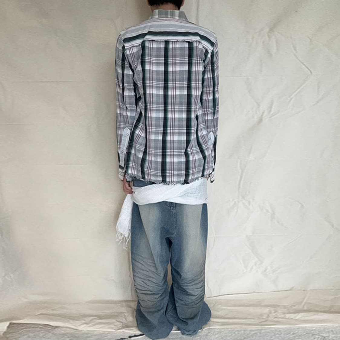 DIESEL Raw-Hem Check Western Shirt 상품이미지6