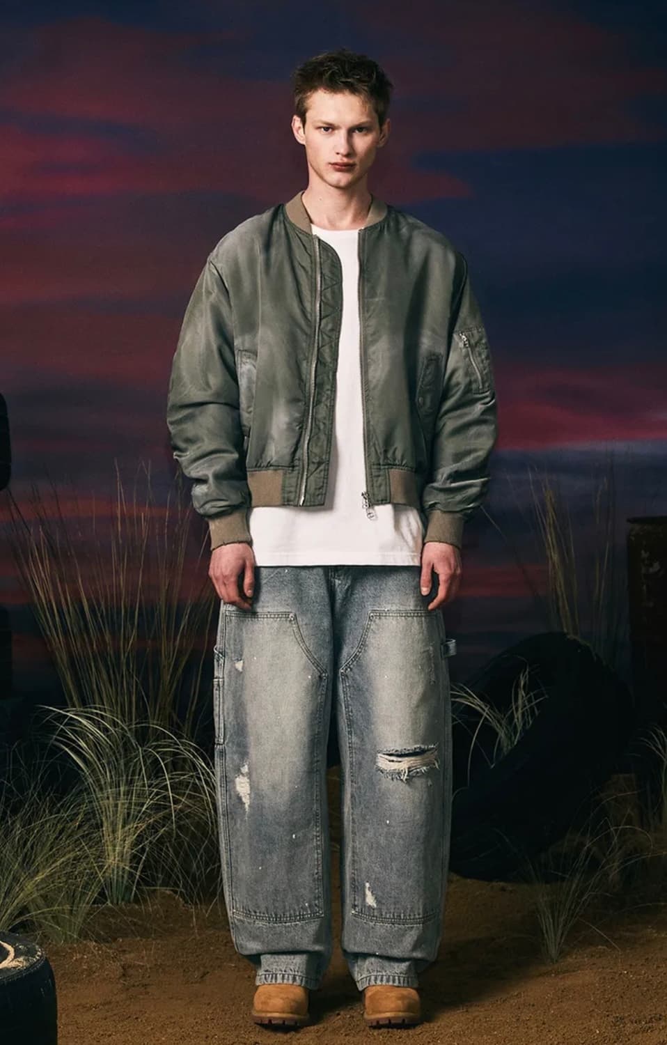 [텍 제거 새상품] 어널러코드 Painting Carpenter 데님 상품이미지5