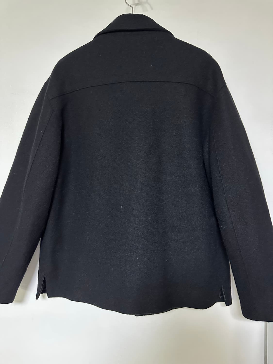 블랙 색상의 HOMME 모직 코트 상품이미지2