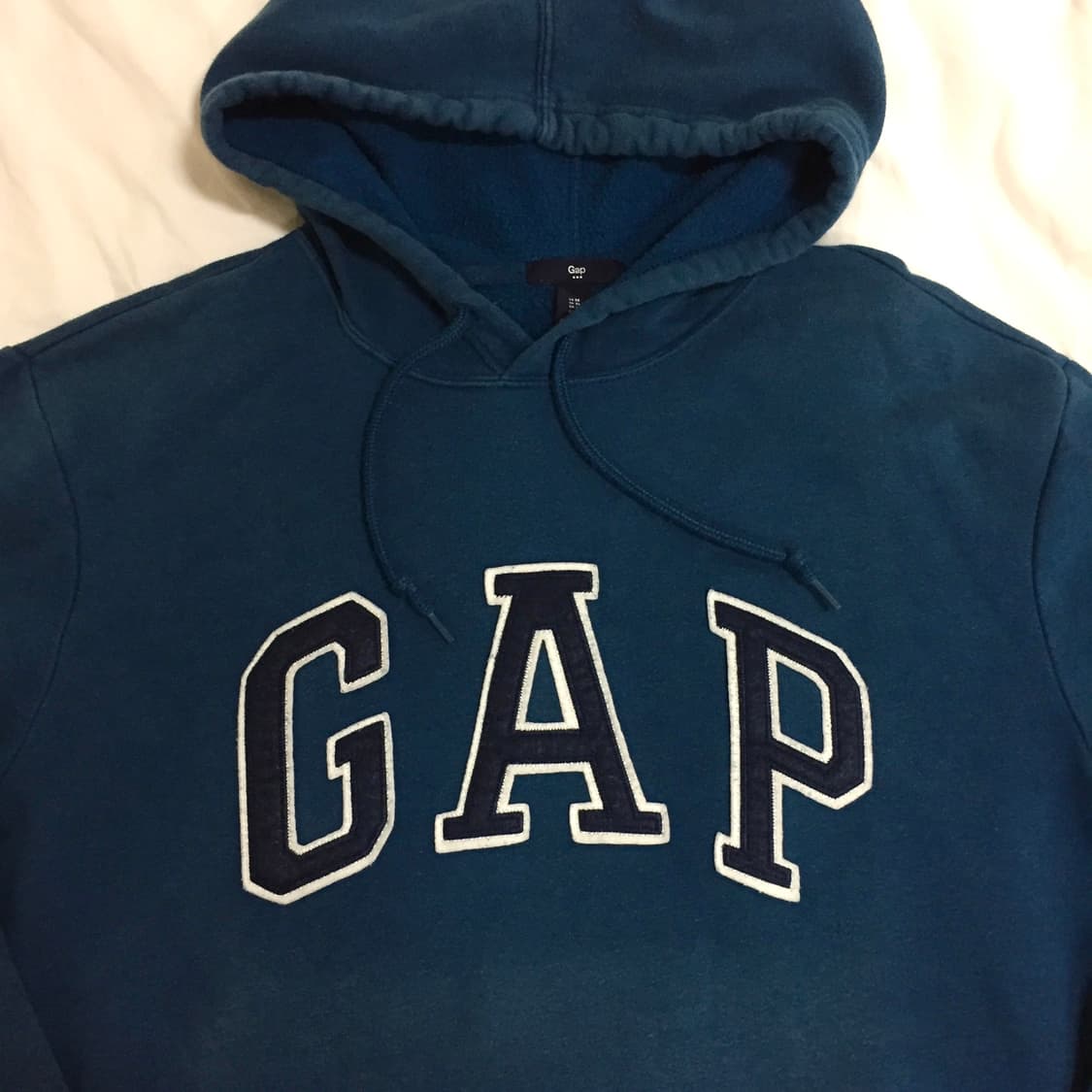 GAP 갭 청록색 오버핏 기모 후드티 상품이미지3