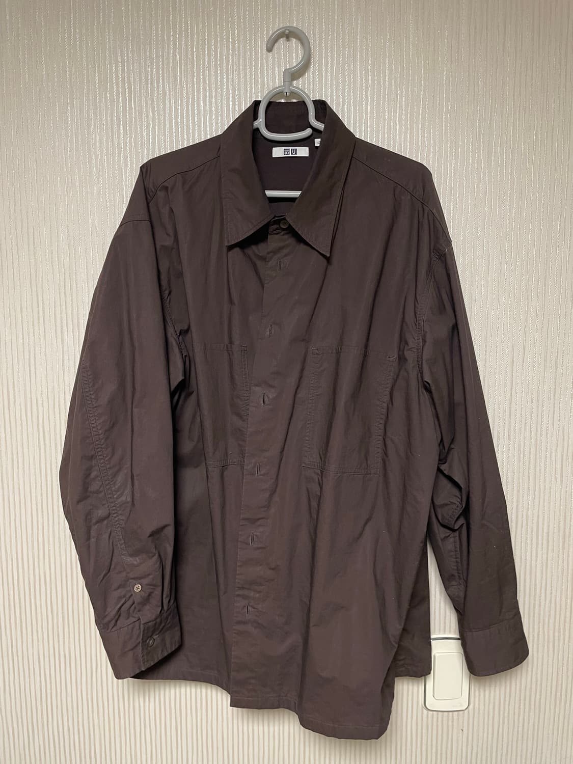 유니클로 U 브라운 셔츠 L 상품이미지1