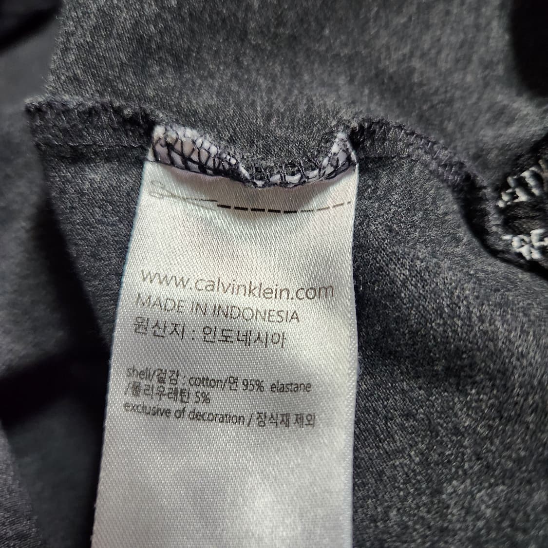 943A [L] 캘빈클라인 여성 크롭 반팔 카라티 상품이미지4