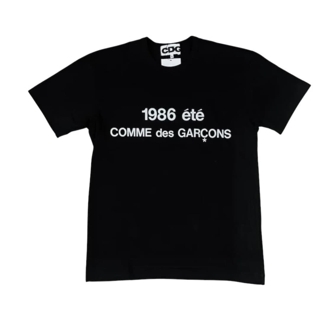 1986 꼼데가르송 검정 반팔 M 상품이미지1
