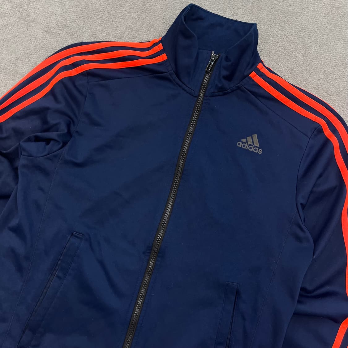 95 아디다스 네이비 오렌지 삼선트랙탑 상품이미지2