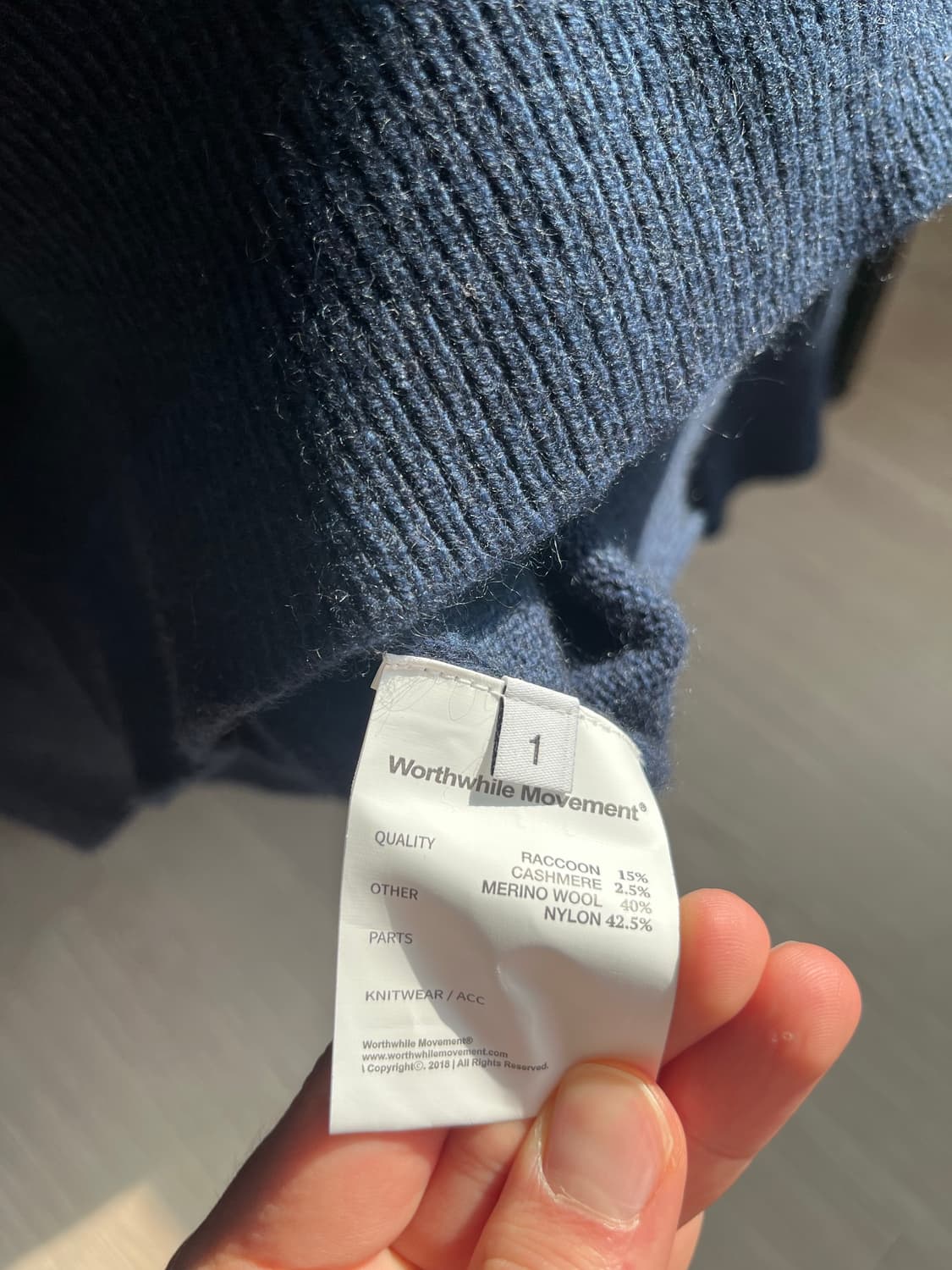 월스와일무브먼트 라쿤 폴로니트 상품이미지4