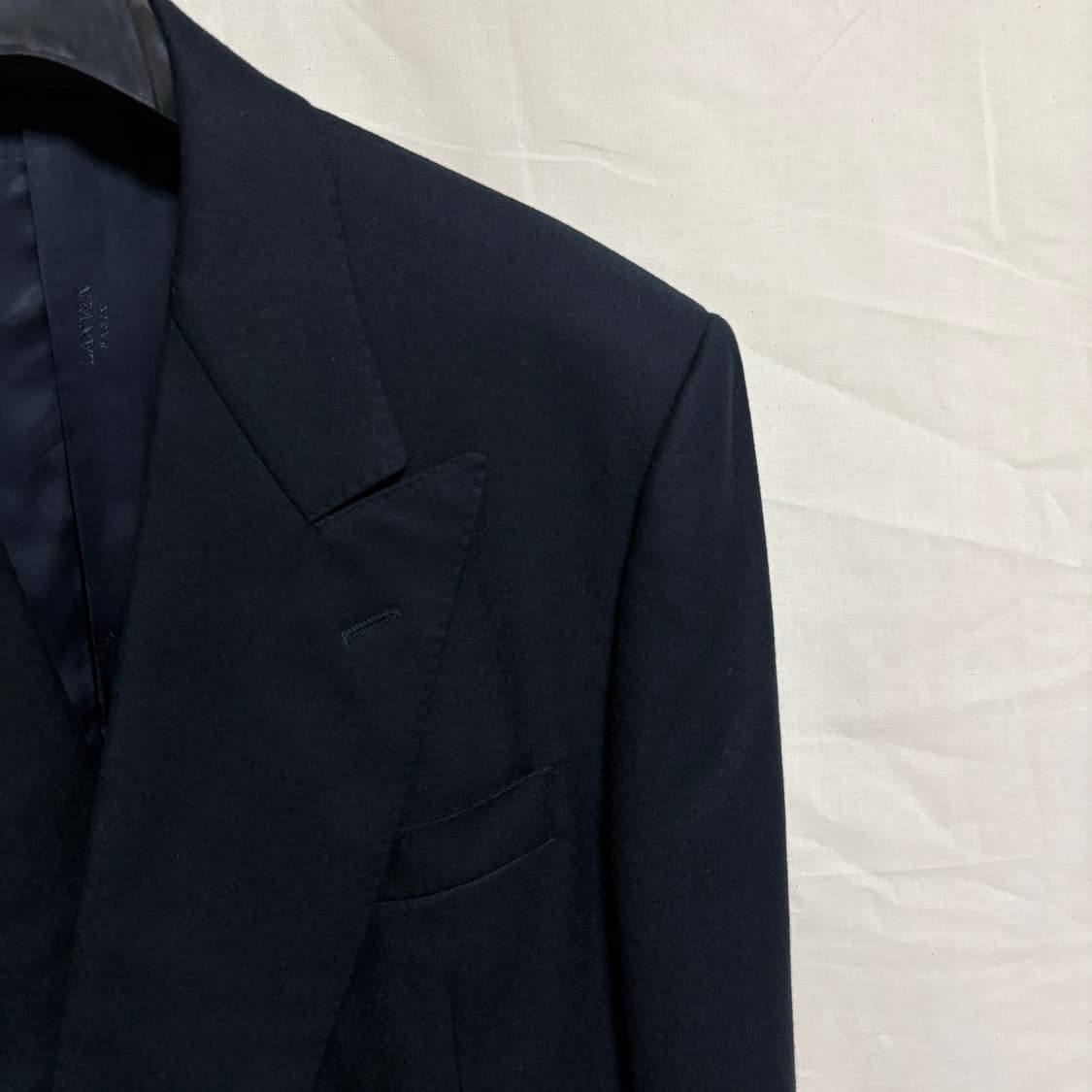 랑방 ITALY MADE 더블 브레스티드 울 금장블레이저 / 네이비,50 상품이미지4
