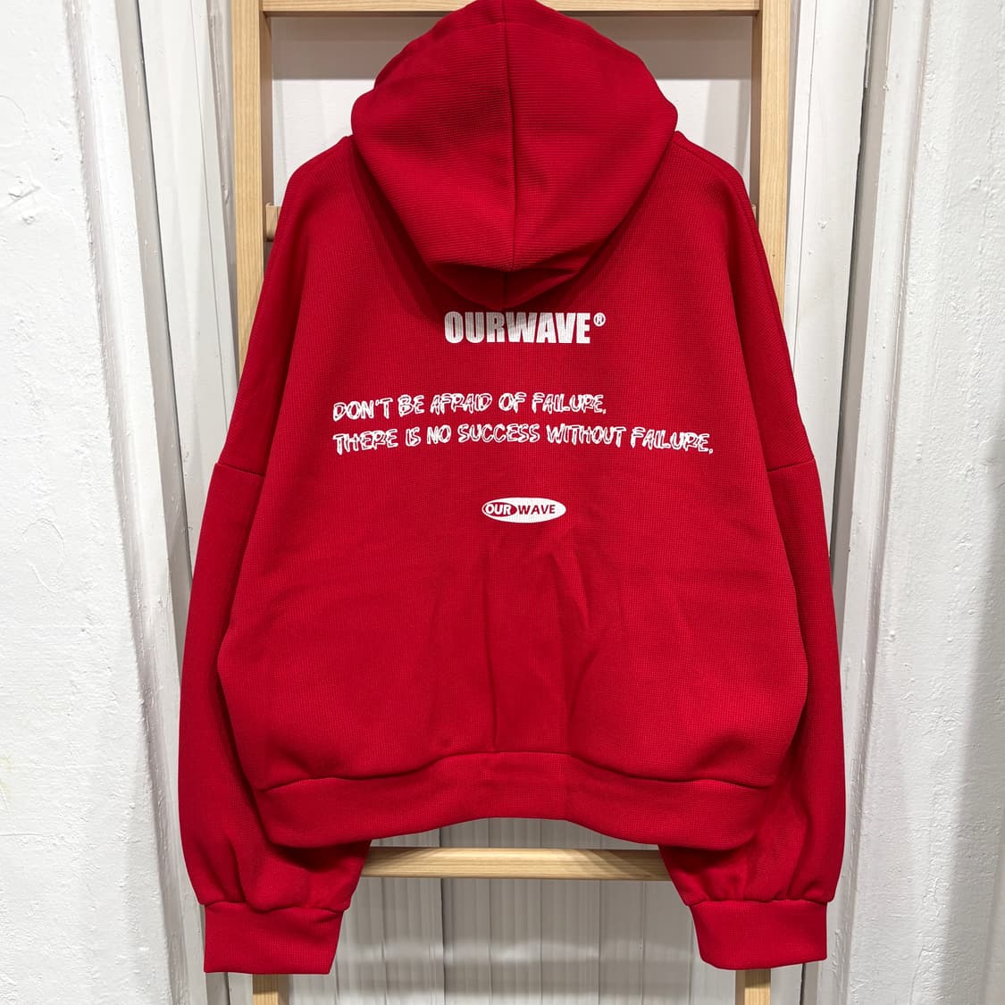 [새상품] 와플 오버핏 후드집업 상품이미지3