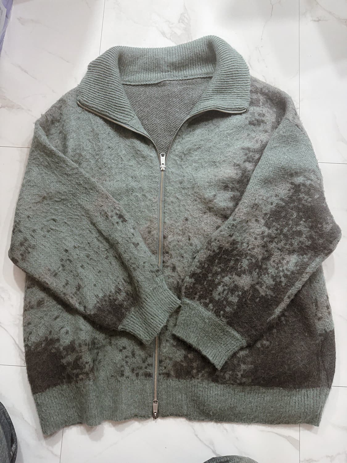 Hare 앱스트랙트 모헤어 가디건 상품이미지1