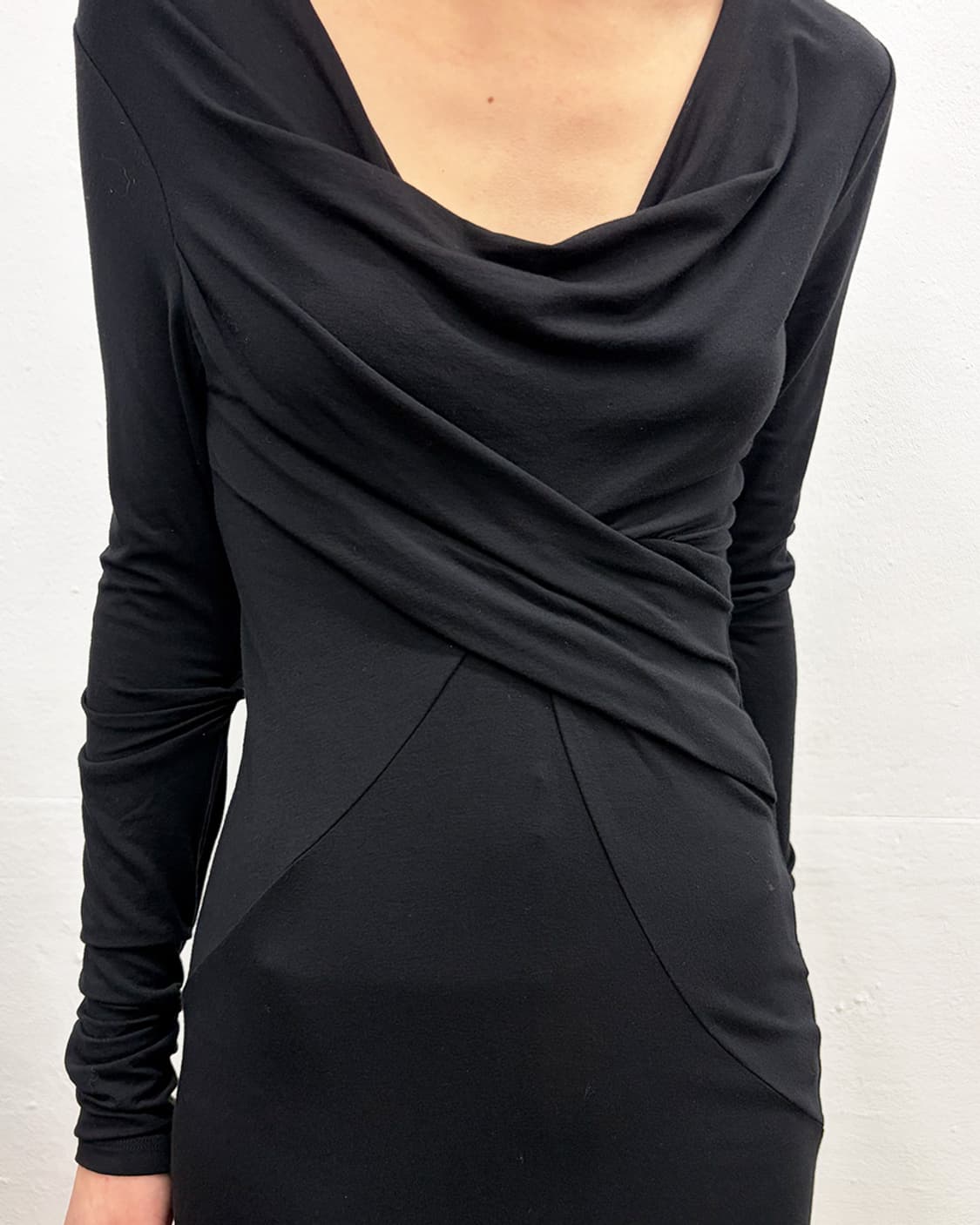 파트리지아 페페 셔링 디테일 드레스 상품이미지4