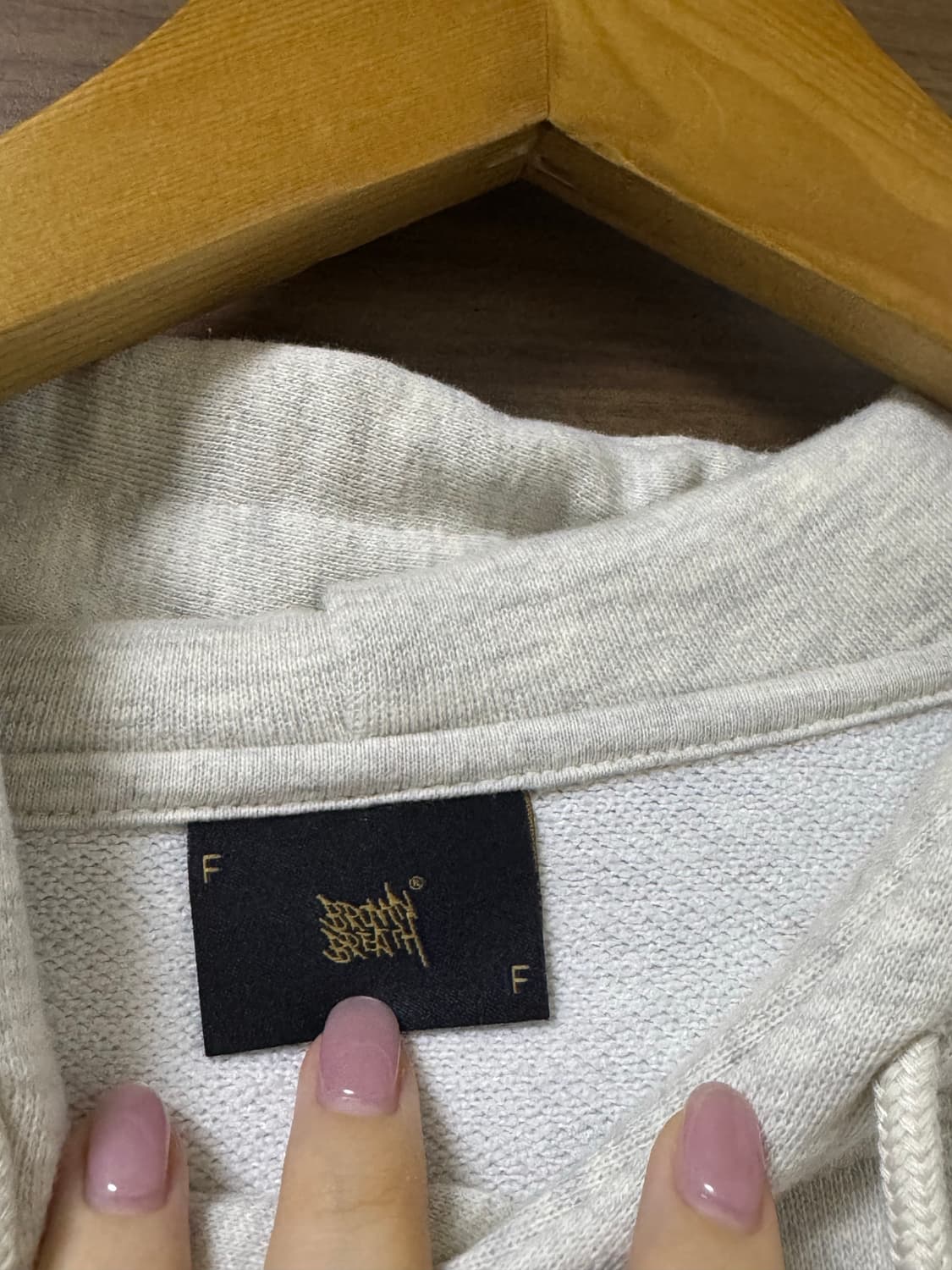 브라운브레스 크롭 후드티 상품이미지2