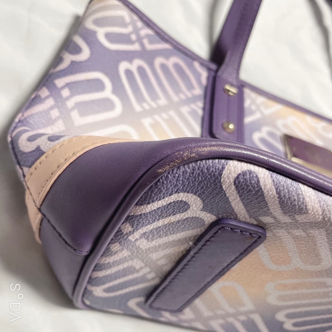 발렌시아가 BB로고   토트백 퍼플 상품이미지5