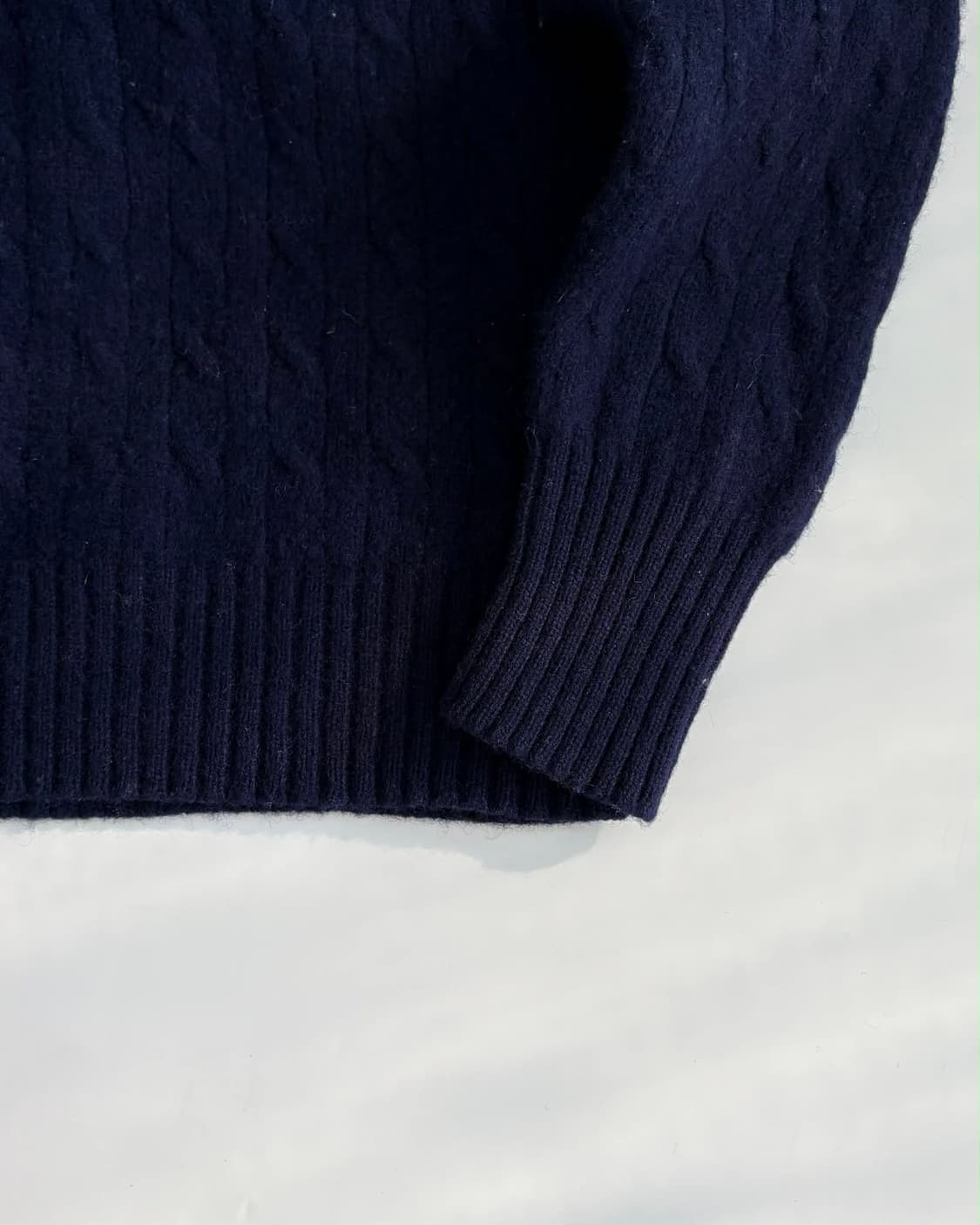 [105] 폴로 랄프로렌 셰틀랜드 울 네이비 크루넥 니트 스웨터 상품이미지5