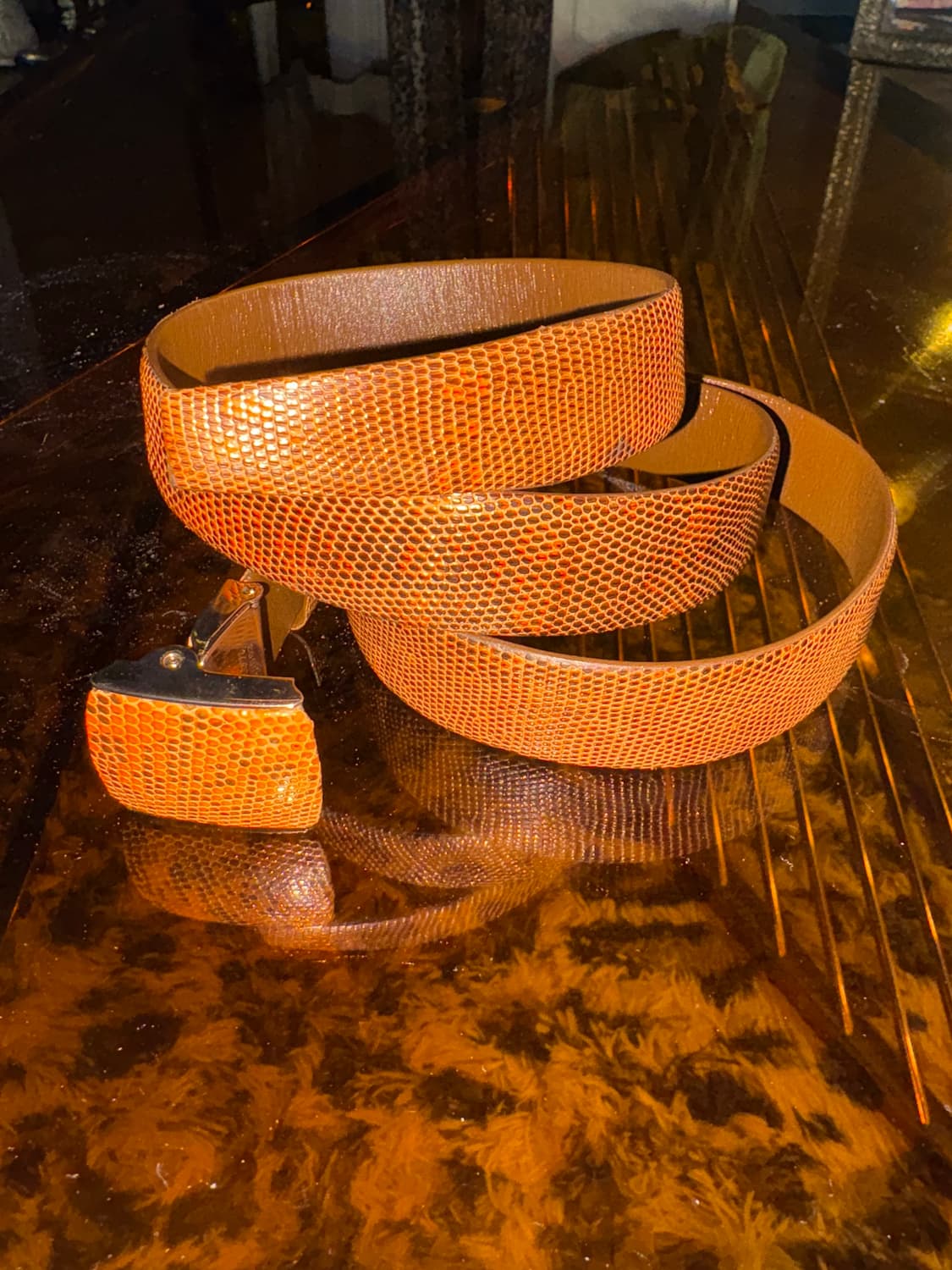 LINGLIZARD mizo brown belt 상품이미지4