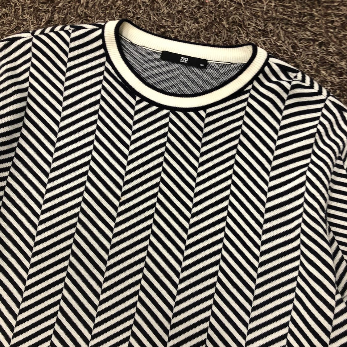 105 송지오 패턴 울 니트 상품이미지2