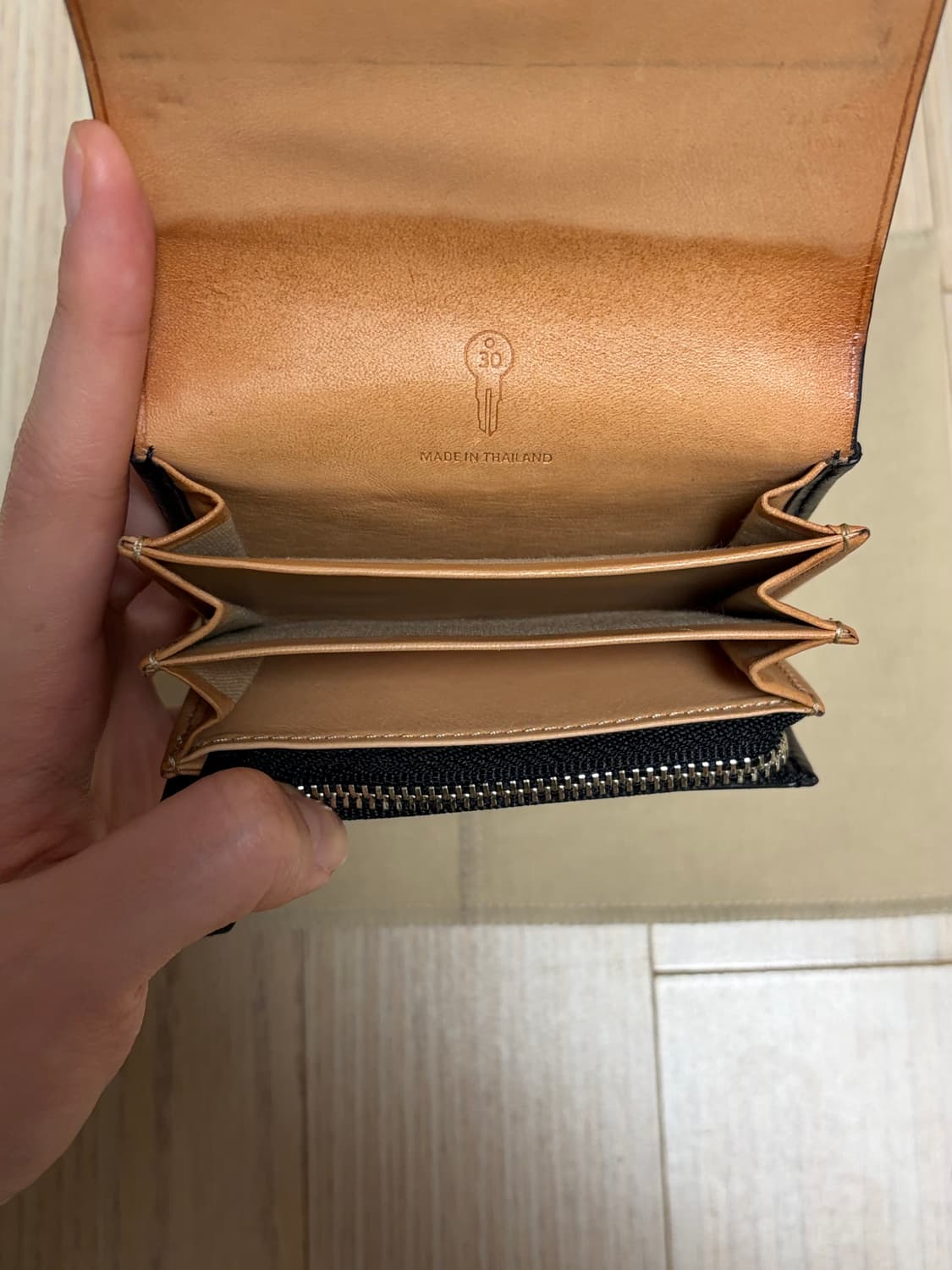 얼바닉30 일부세토 piega 지갑 블랙 상품이미지6