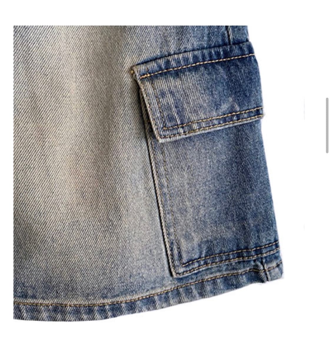 (새상품) 빈티지 카고 데님 미니스커트 상품이미지3