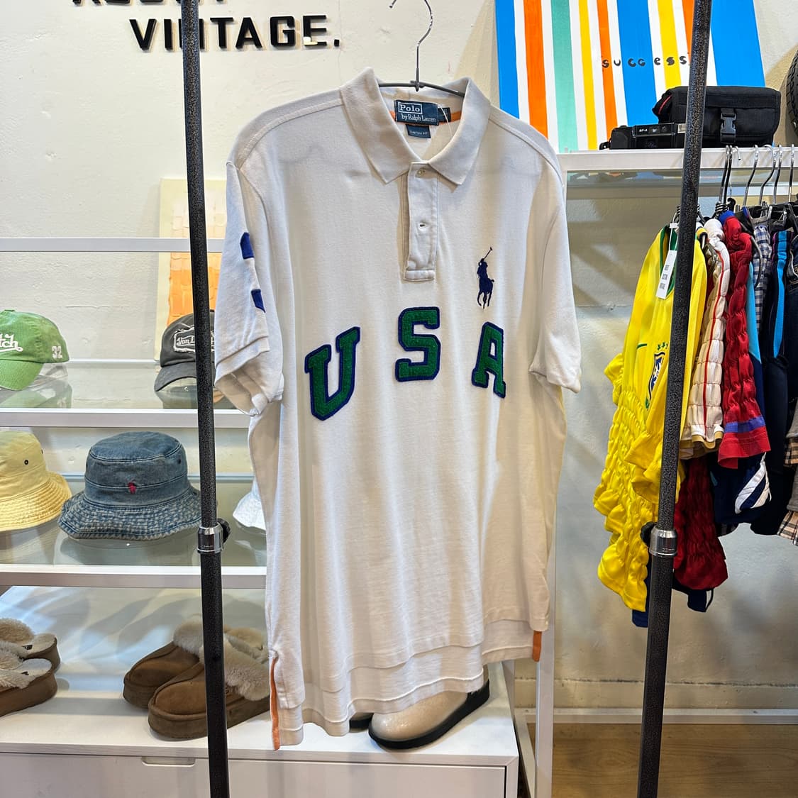폴로 랄프로렌 USA 빅포니 반팔 카라티셔츠 L 상품이미지1
