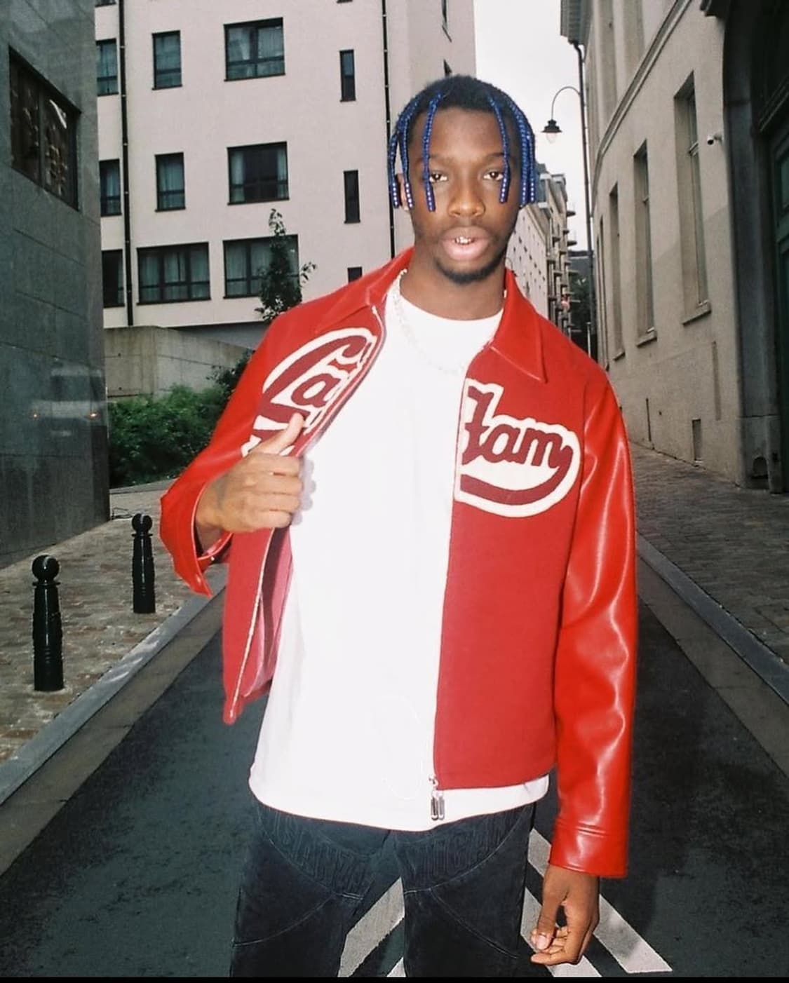 Lafam varsity red jacket  상품이미지6